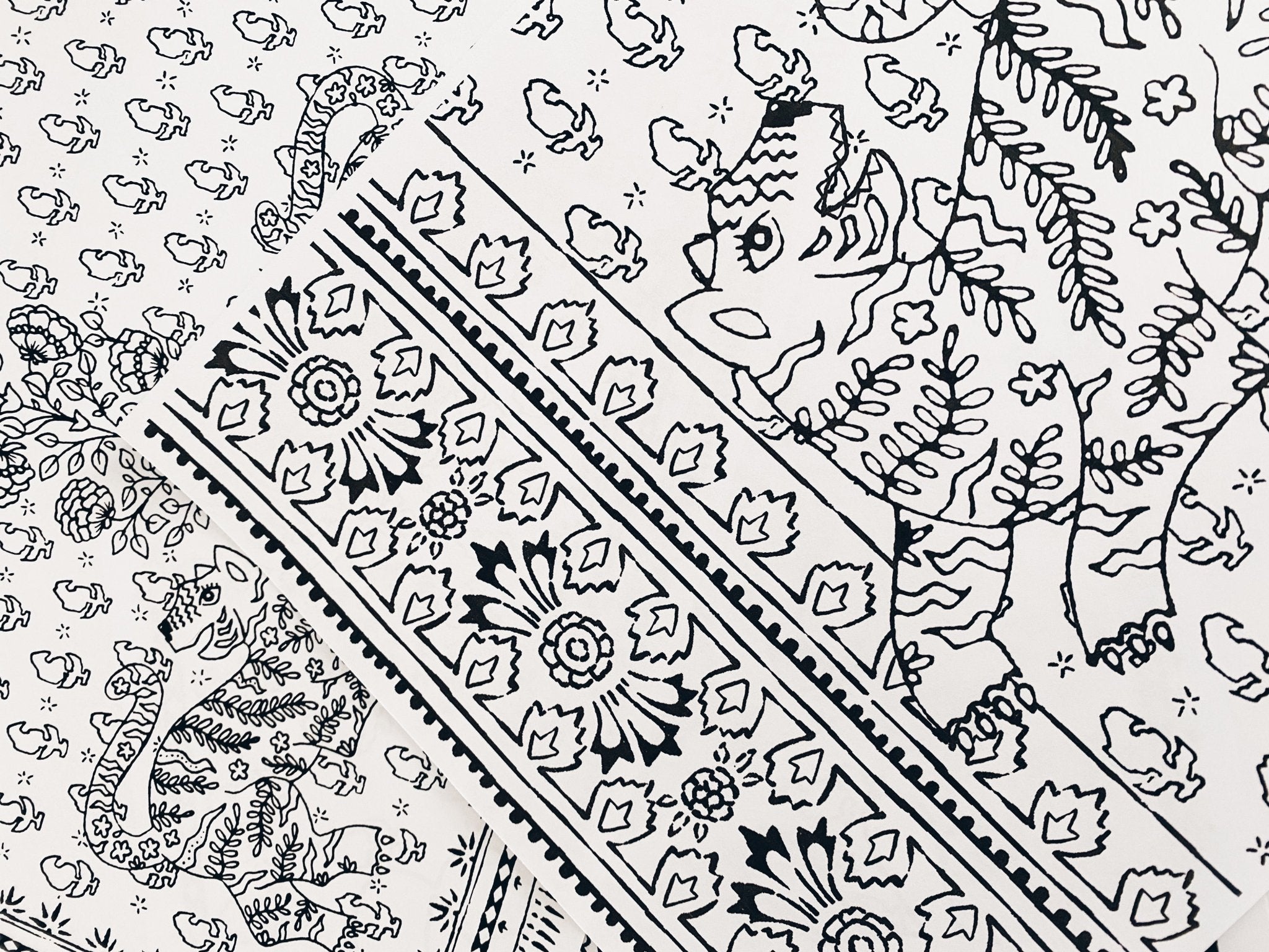 Coloring Sheets - Week 1 - Omika