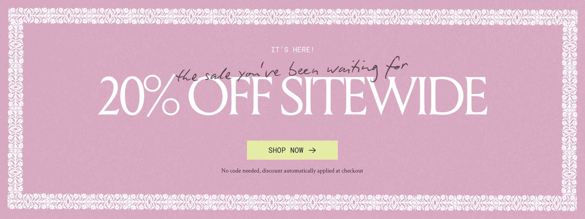 Oct sitewide sale