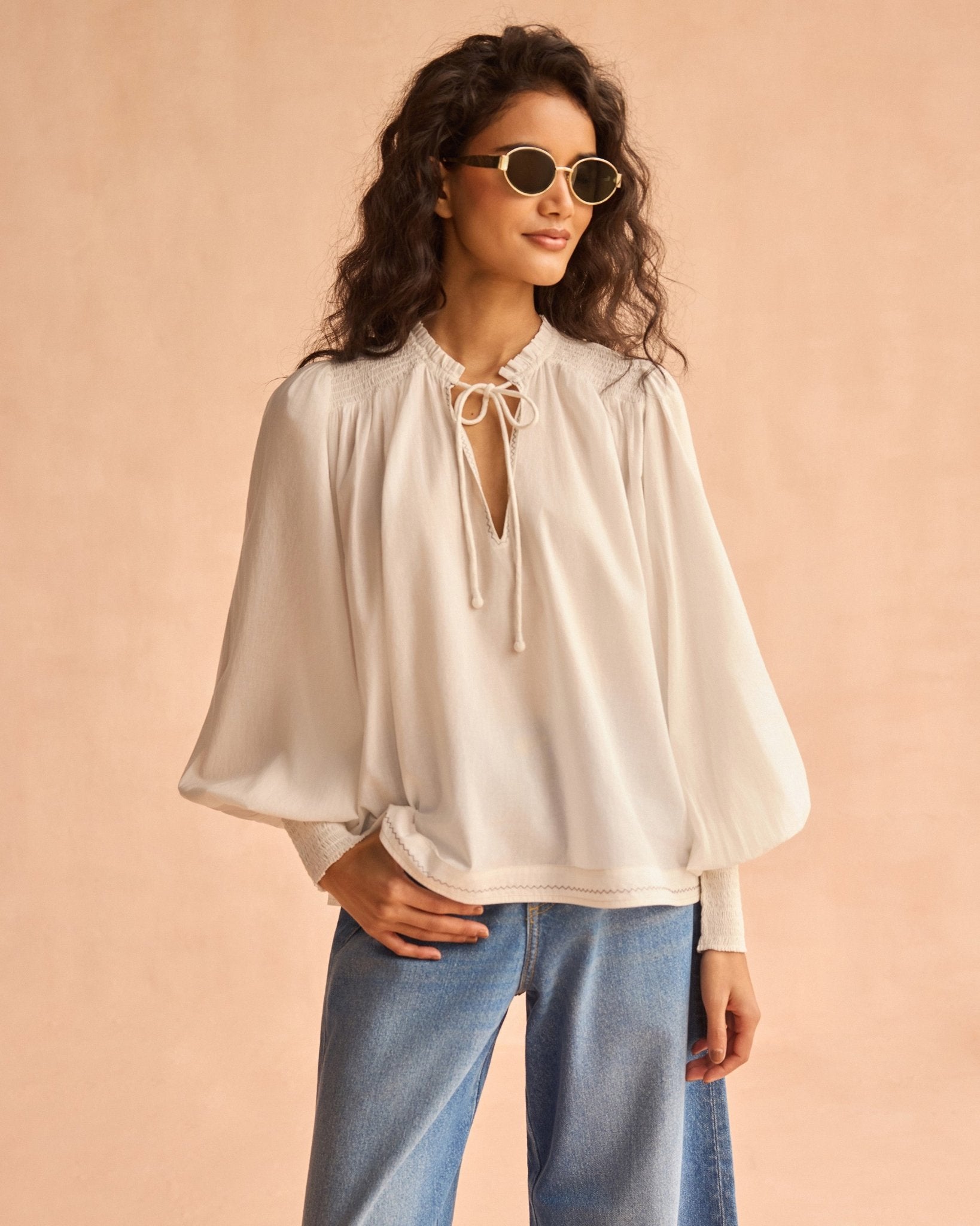 Anouk Blouse SOLID PRISTINE - Sai Anvesh Craft