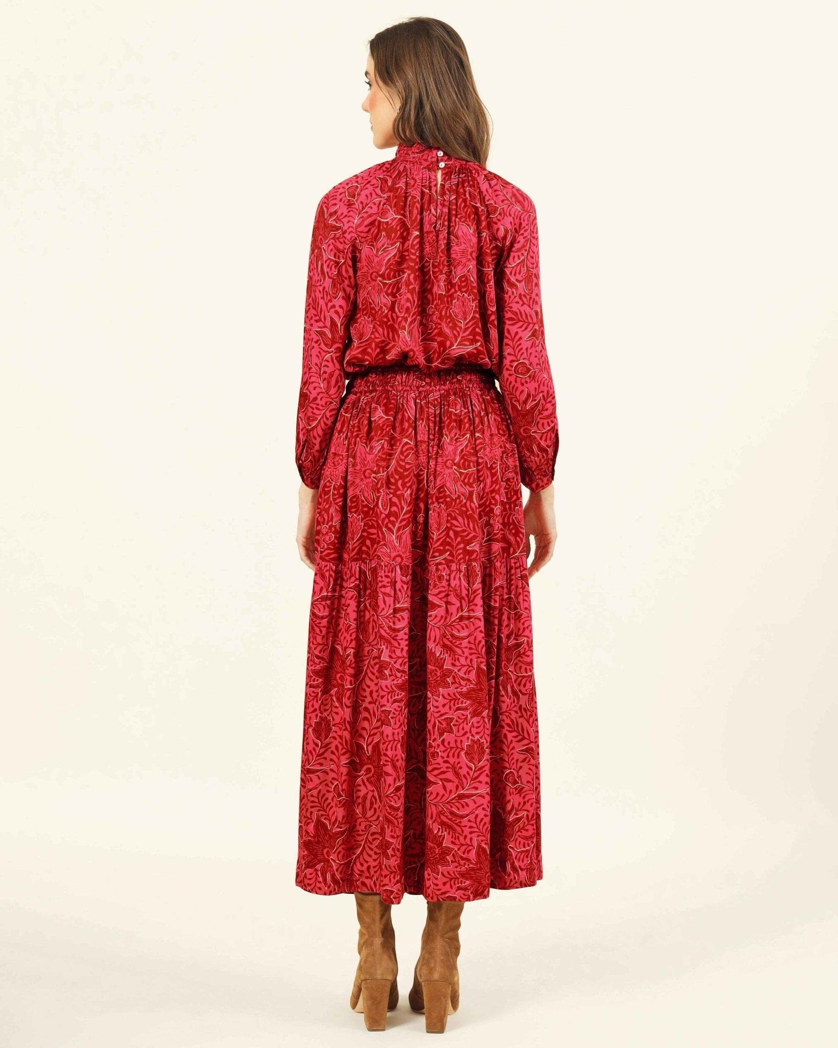 Brooke Blouse AMAYA BEETROOT - Omika