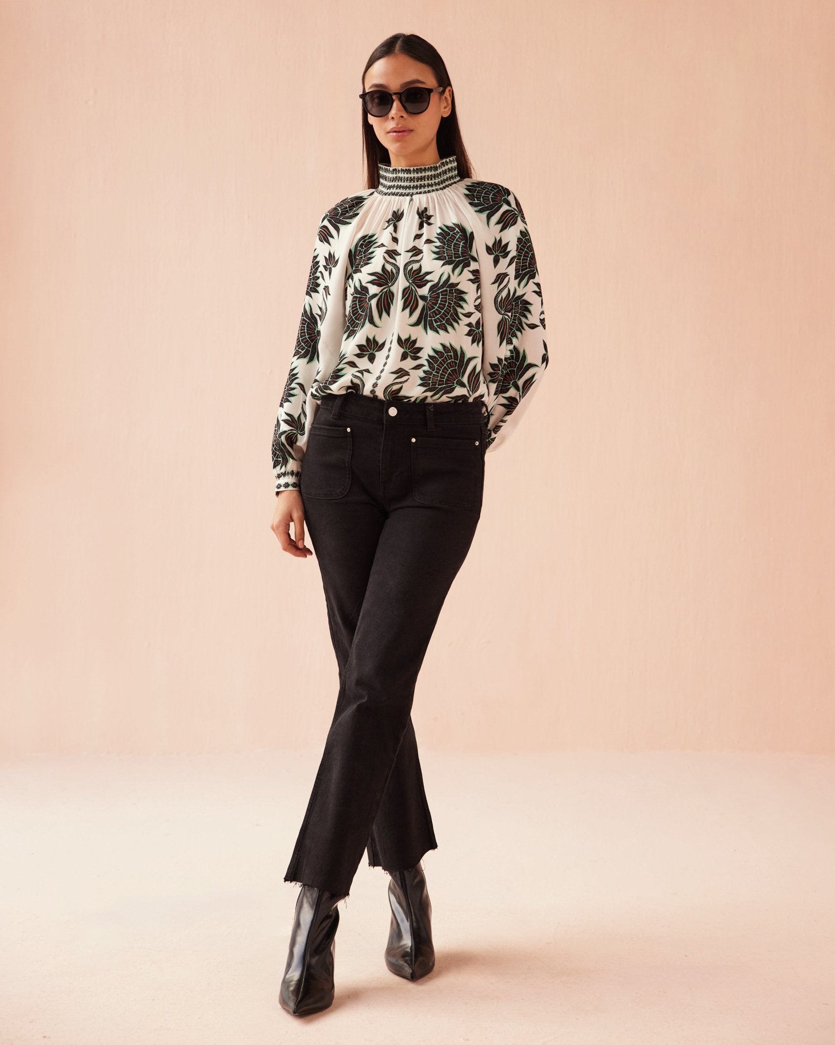 Brooke Blouse GIA MACAROON - Omika