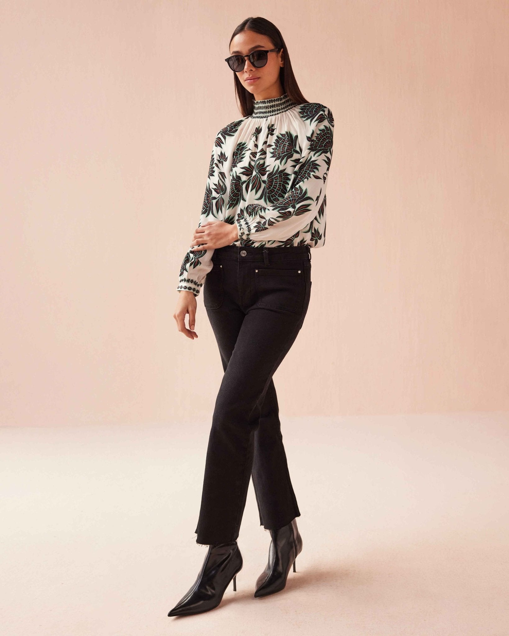 Brooke Blouse GIA MACAROON - Omika