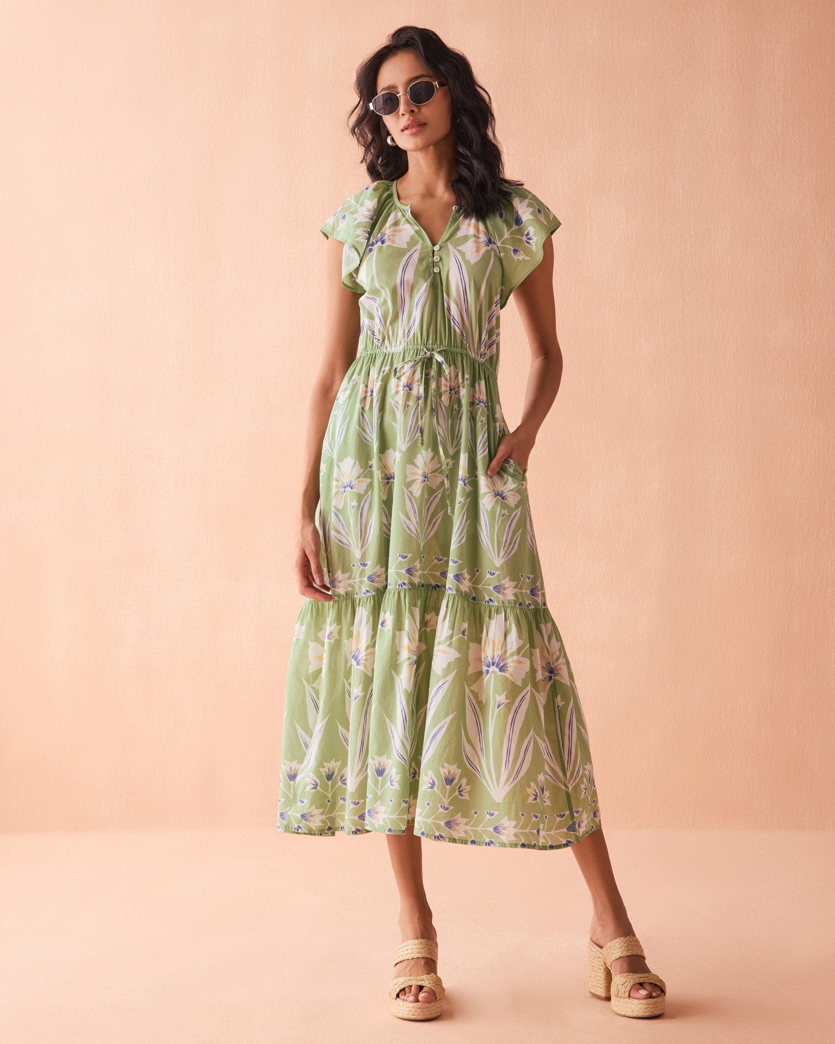 Cora Midi MACIE MATCHA - Sai Anvesh Craft