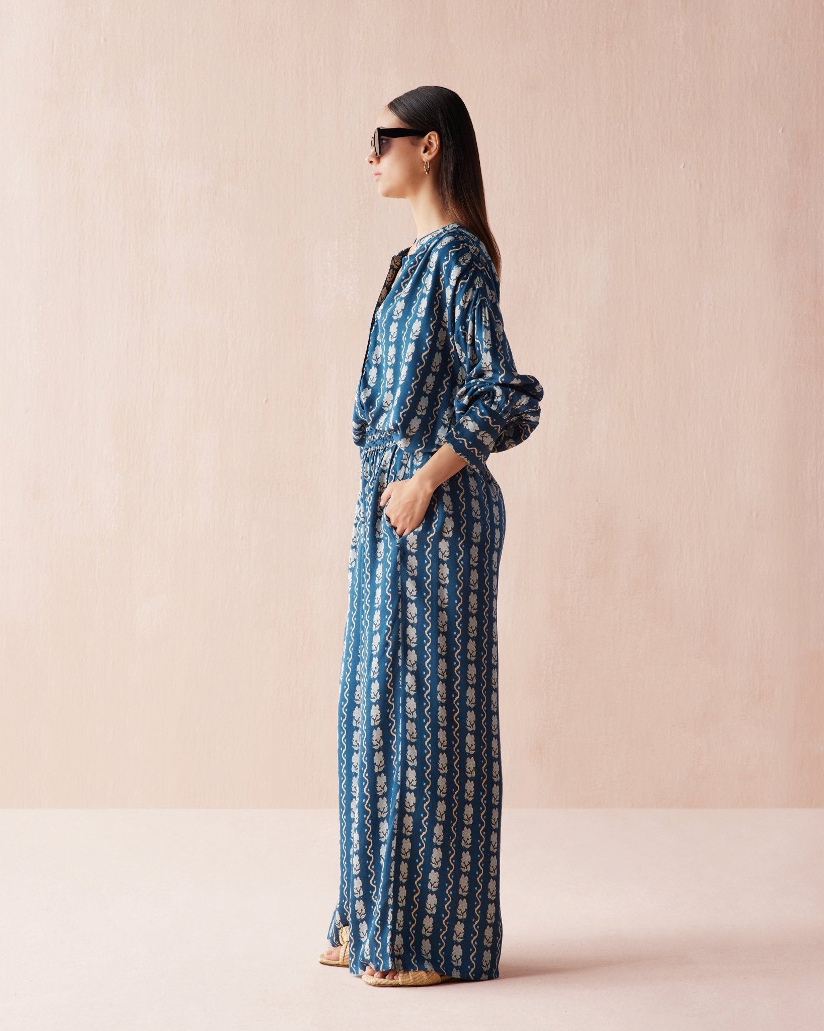 Ezra Blouse NICO INDIGO - Omika