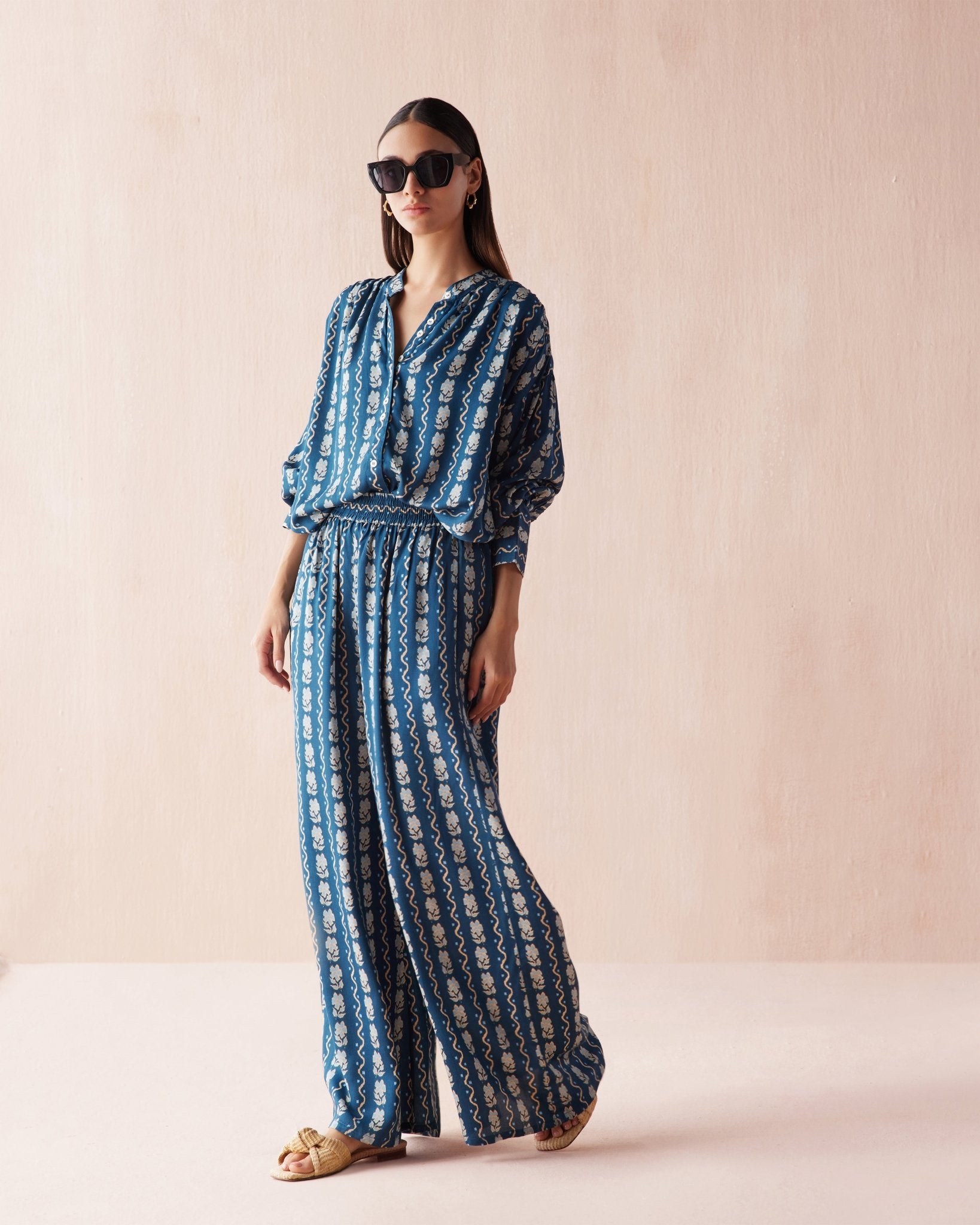 Ezra Blouse NICO INDIGO - Omika