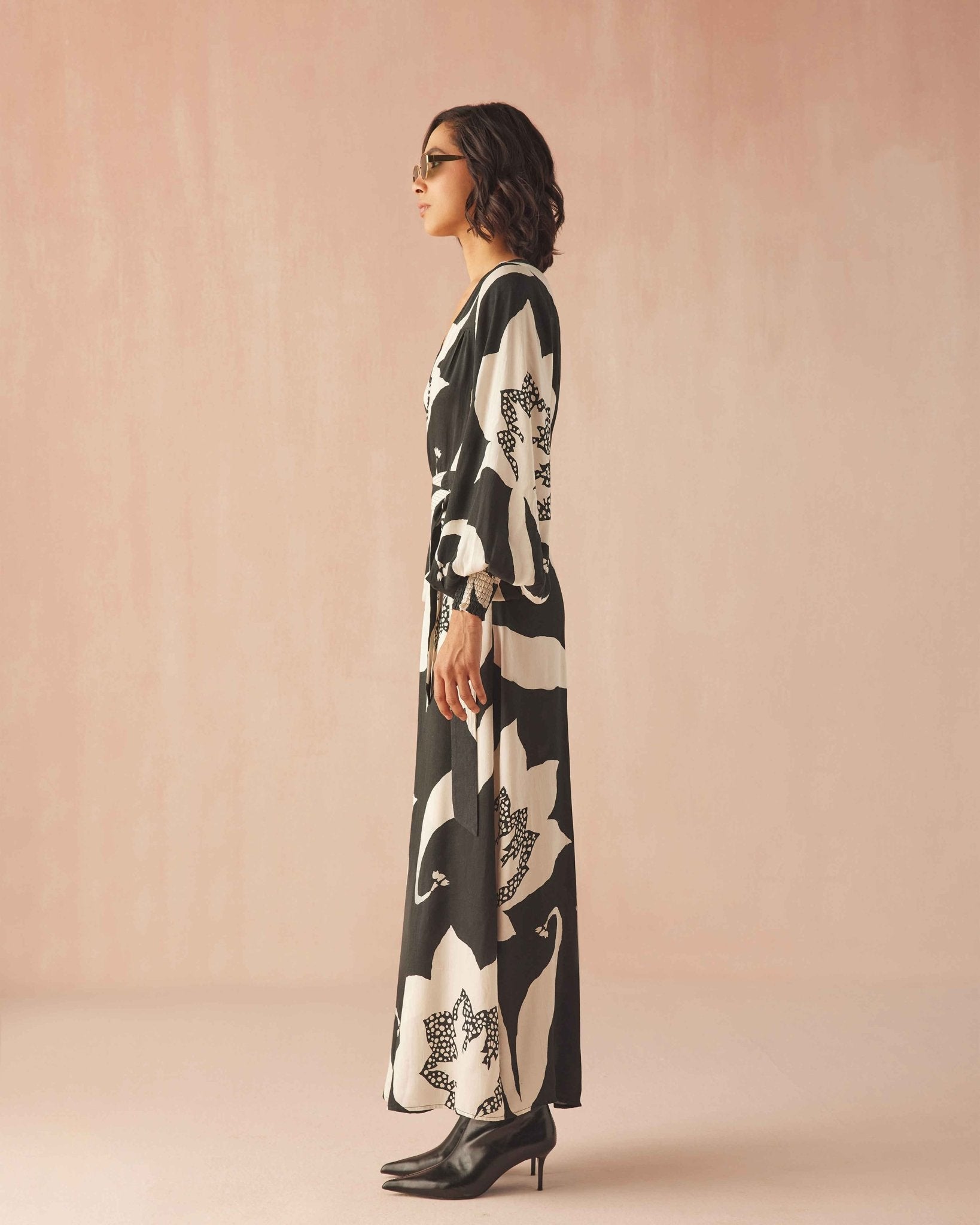 Lorelei Wrap Dress AUDREY NOCTURNE - Omika