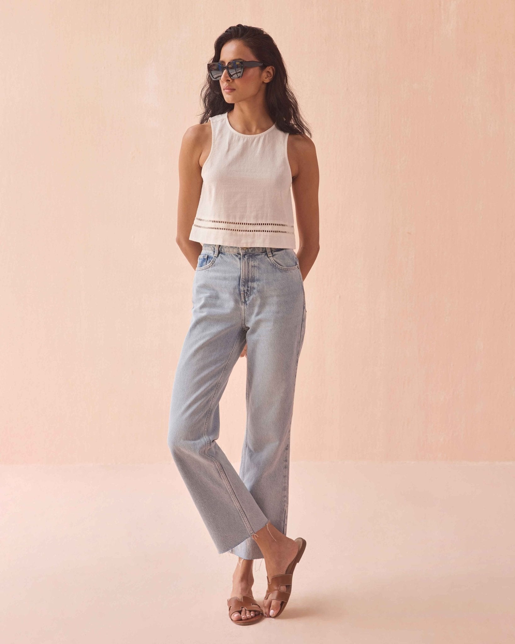 Maggie Tank SOLID PRISTINE - Omika