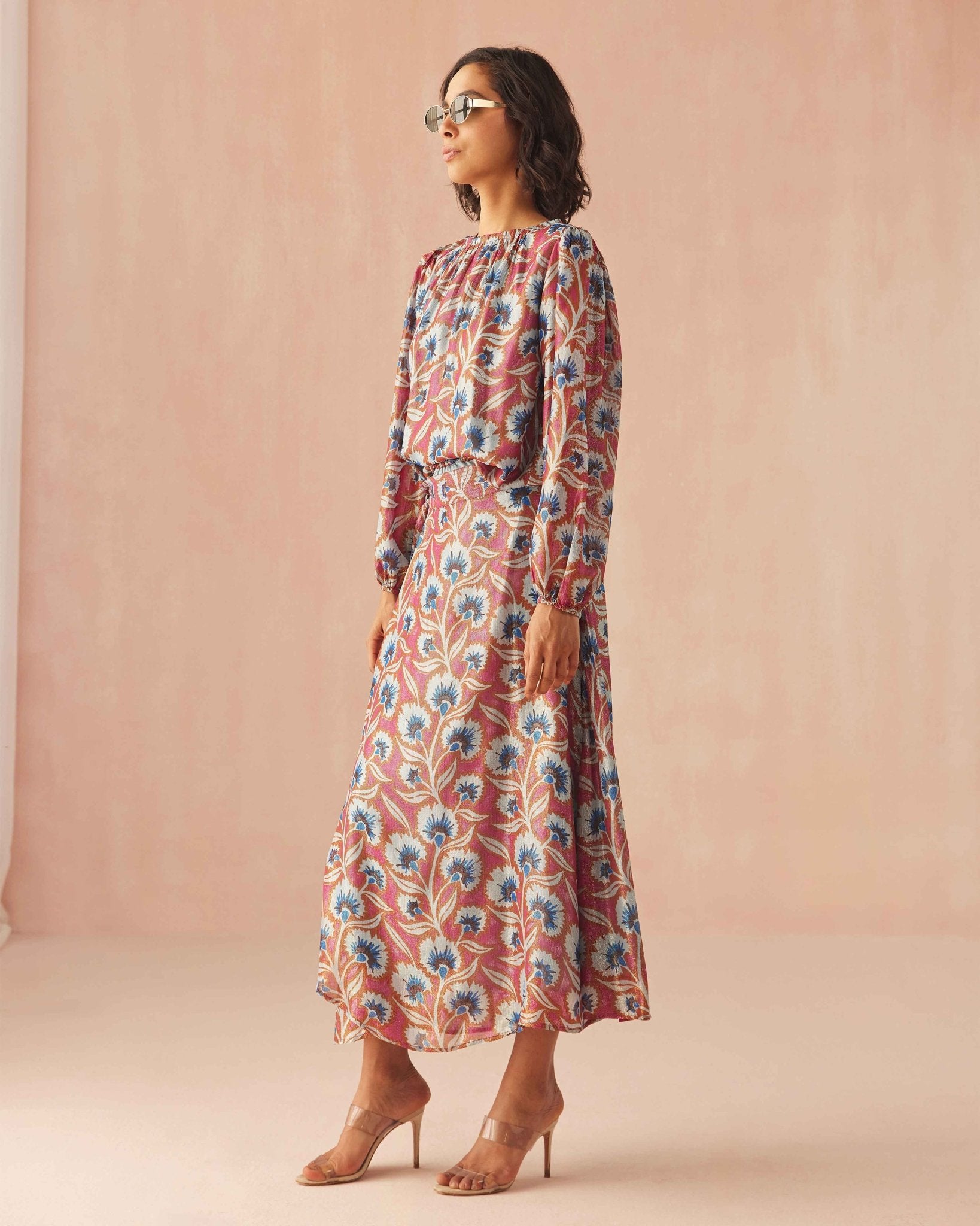 Nalini Wrap Skirt EVERLY CURRANT - Omika