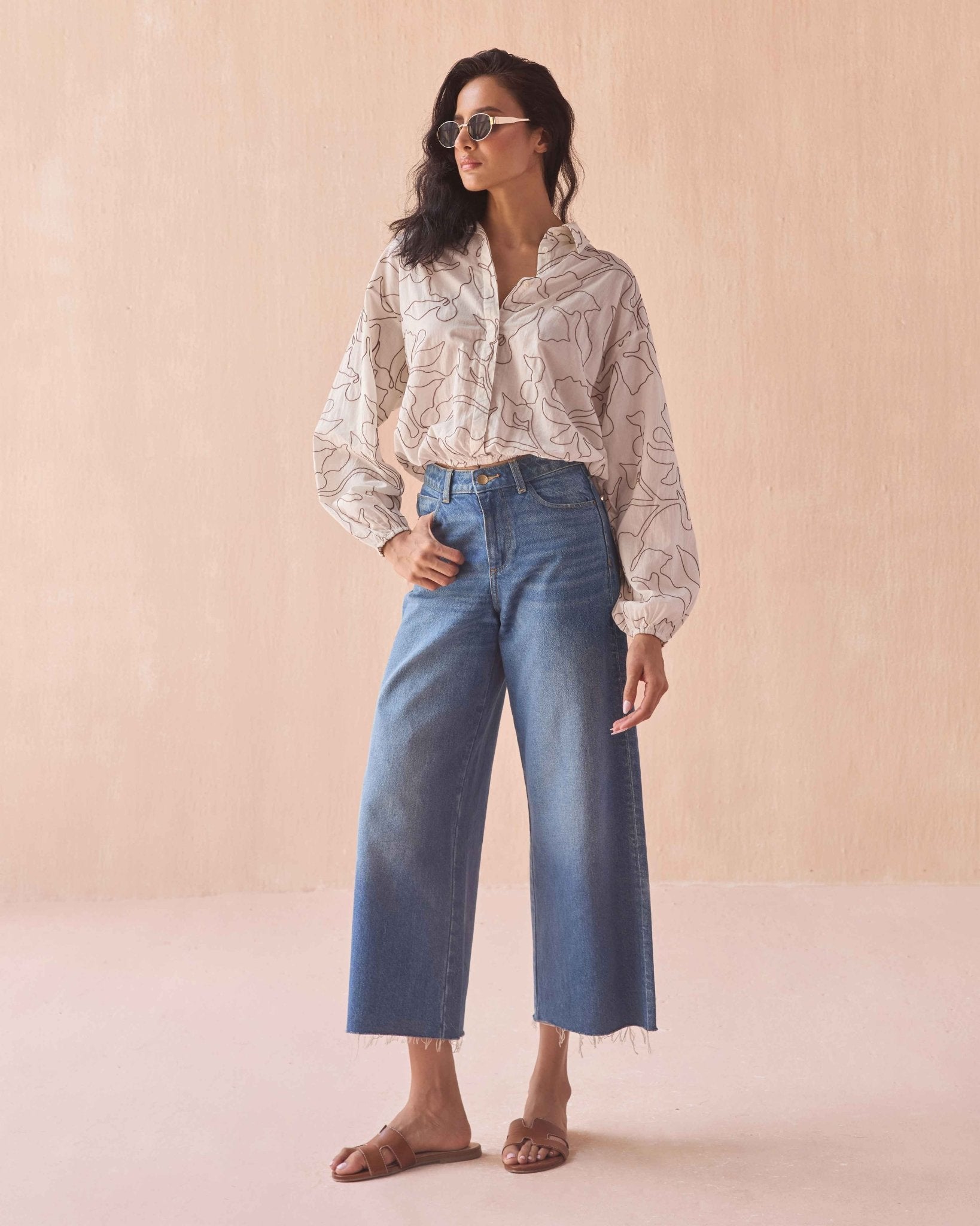 Nero Blouse UMA COCONUT - Omika