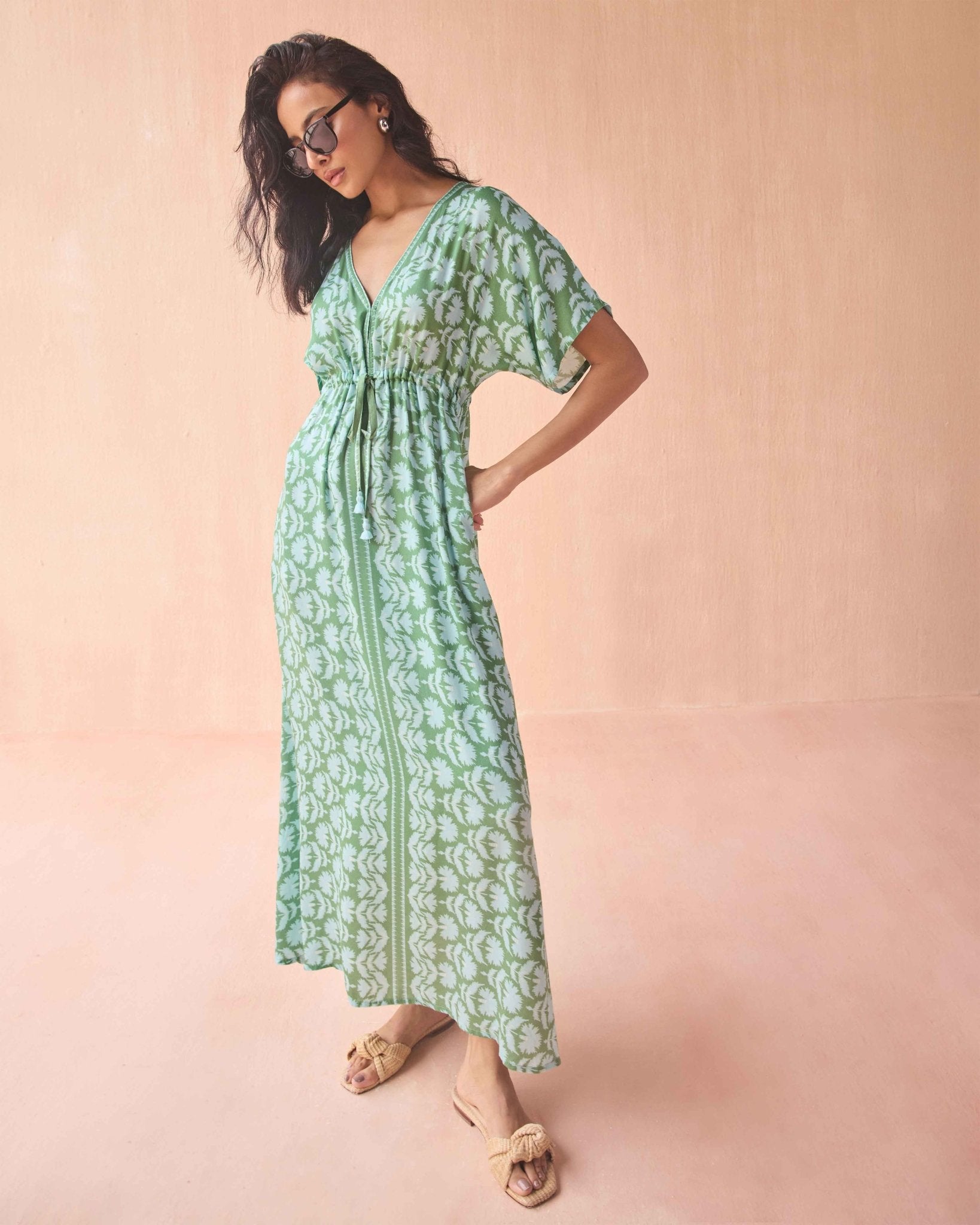 Pia Caftan MARLIE MATCHA - Omika