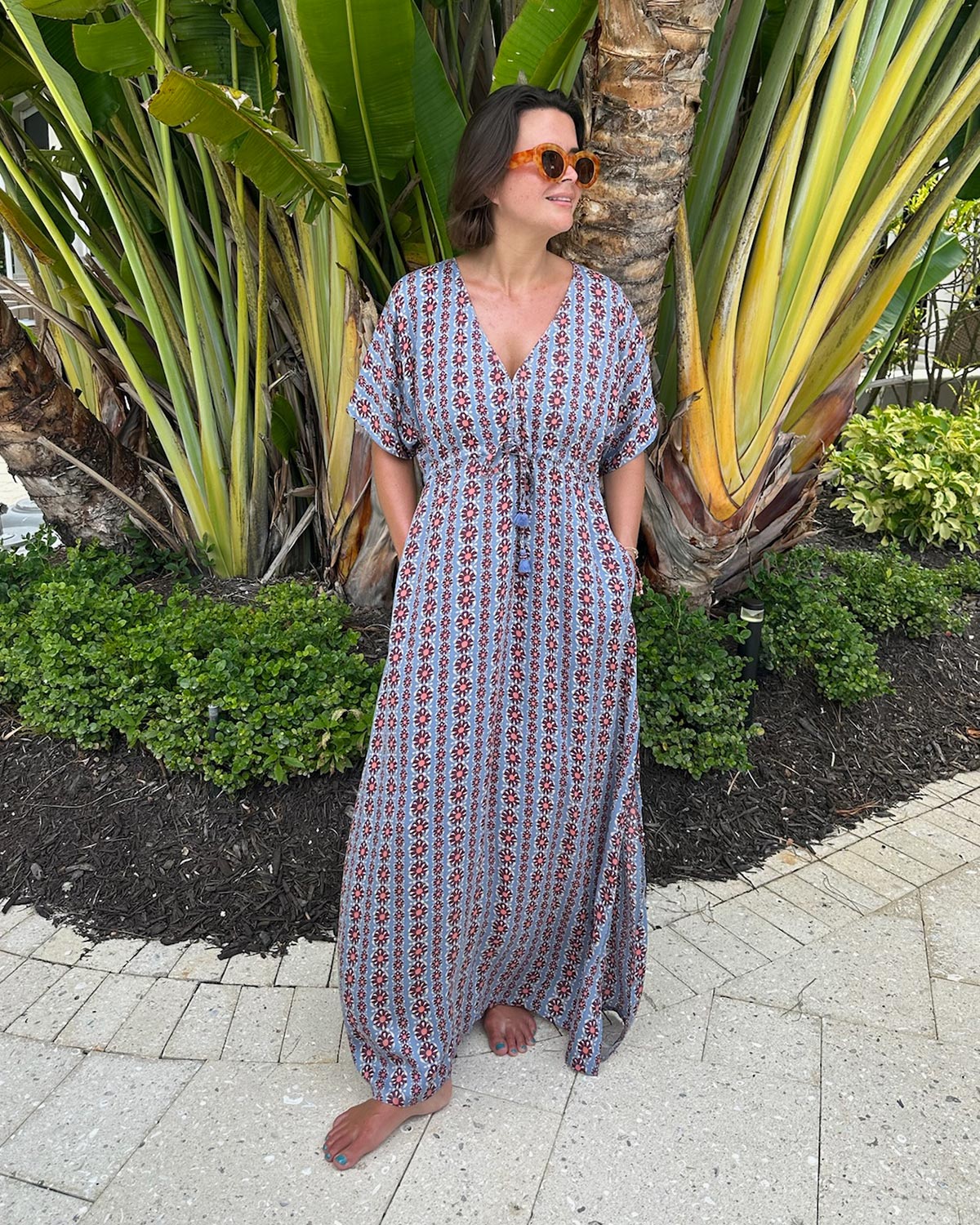 Pia Caftan OMARI HIBISCUS - Omika