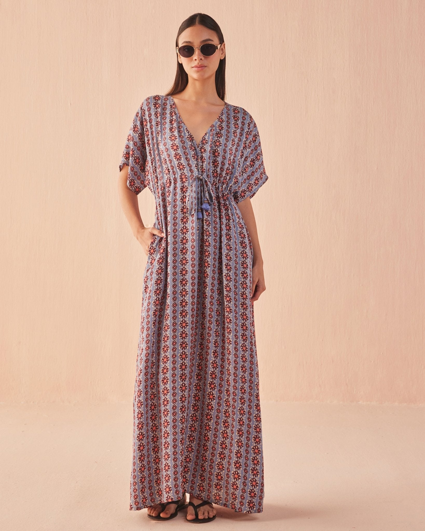 Pia Caftan OMARI HIBISCUS - Omika