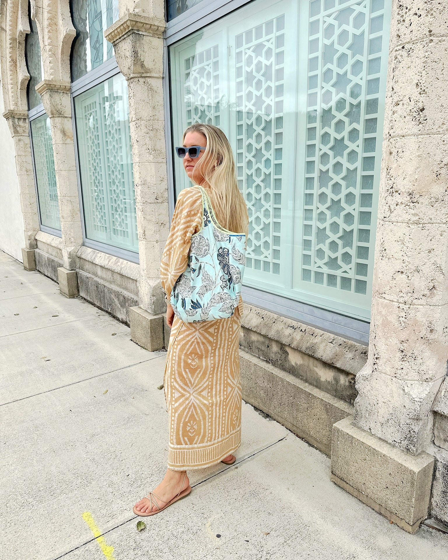 Reversible Tote Nadia Mint - Omika