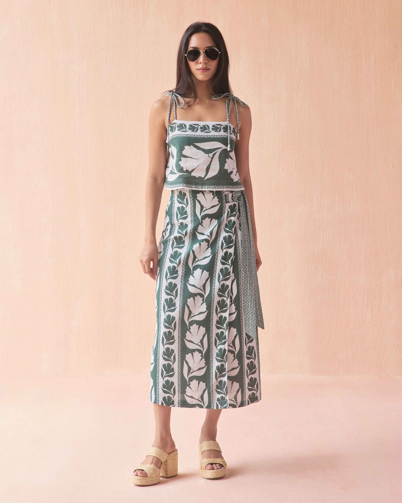 Sammi Skirt GWENN PALM - Sai Anvesh Craft