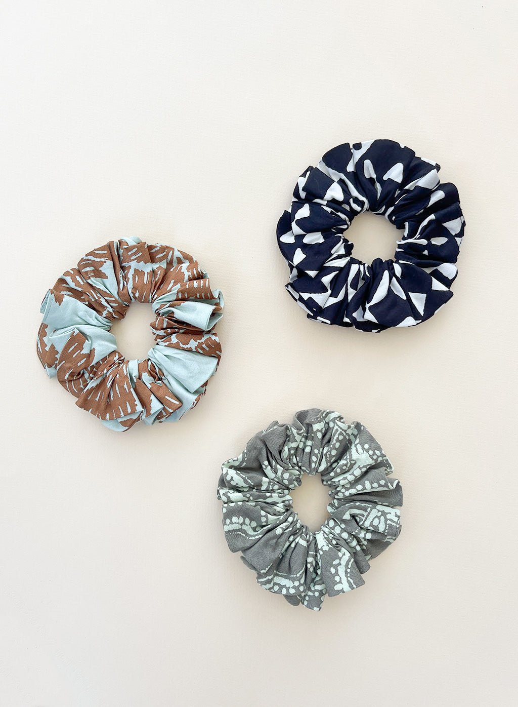 Scrunchies, Set of 3 MOON - Omika