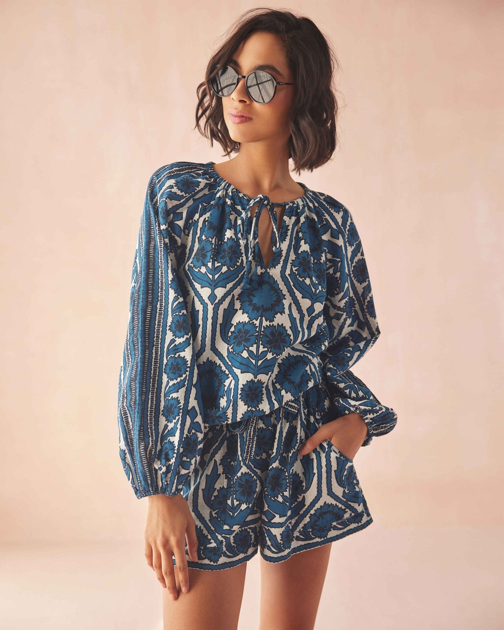 Tiya Blouse TESSA SANTORINI - Omika