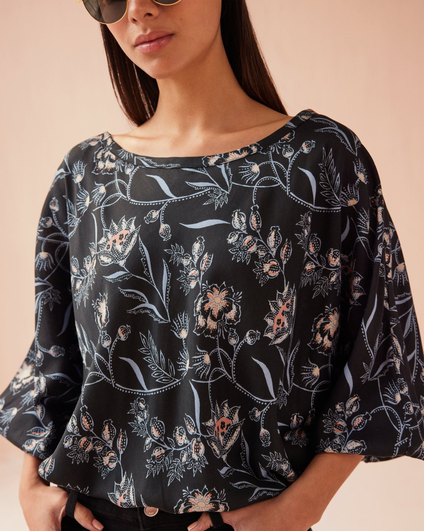 Verde Blouse SOFI MIDNIGHT - Omika