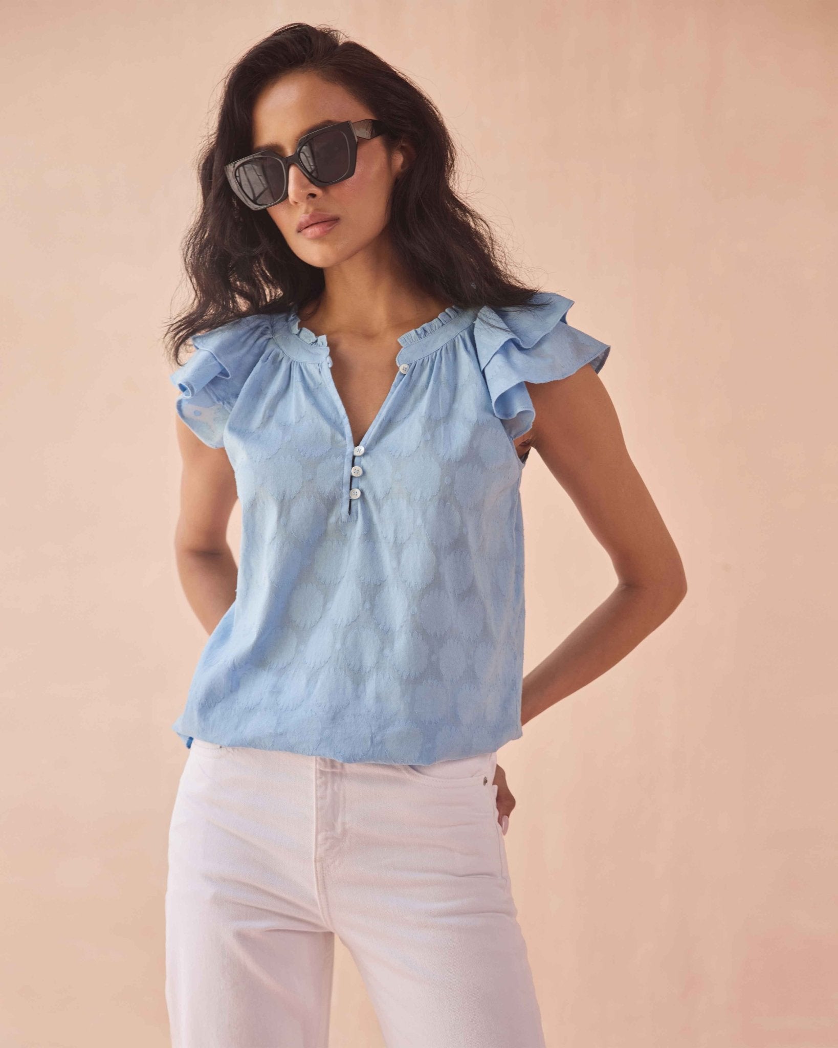 Wilora Blouse TATE HYDRANGEA - Sai Anvesh Craft