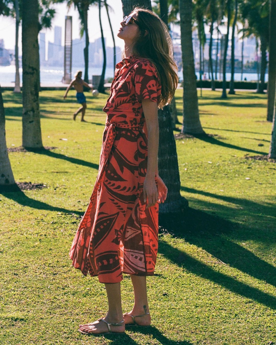 Amira Shirt Dress NAIA TERRACOTTA - Sai Anvesh Craft