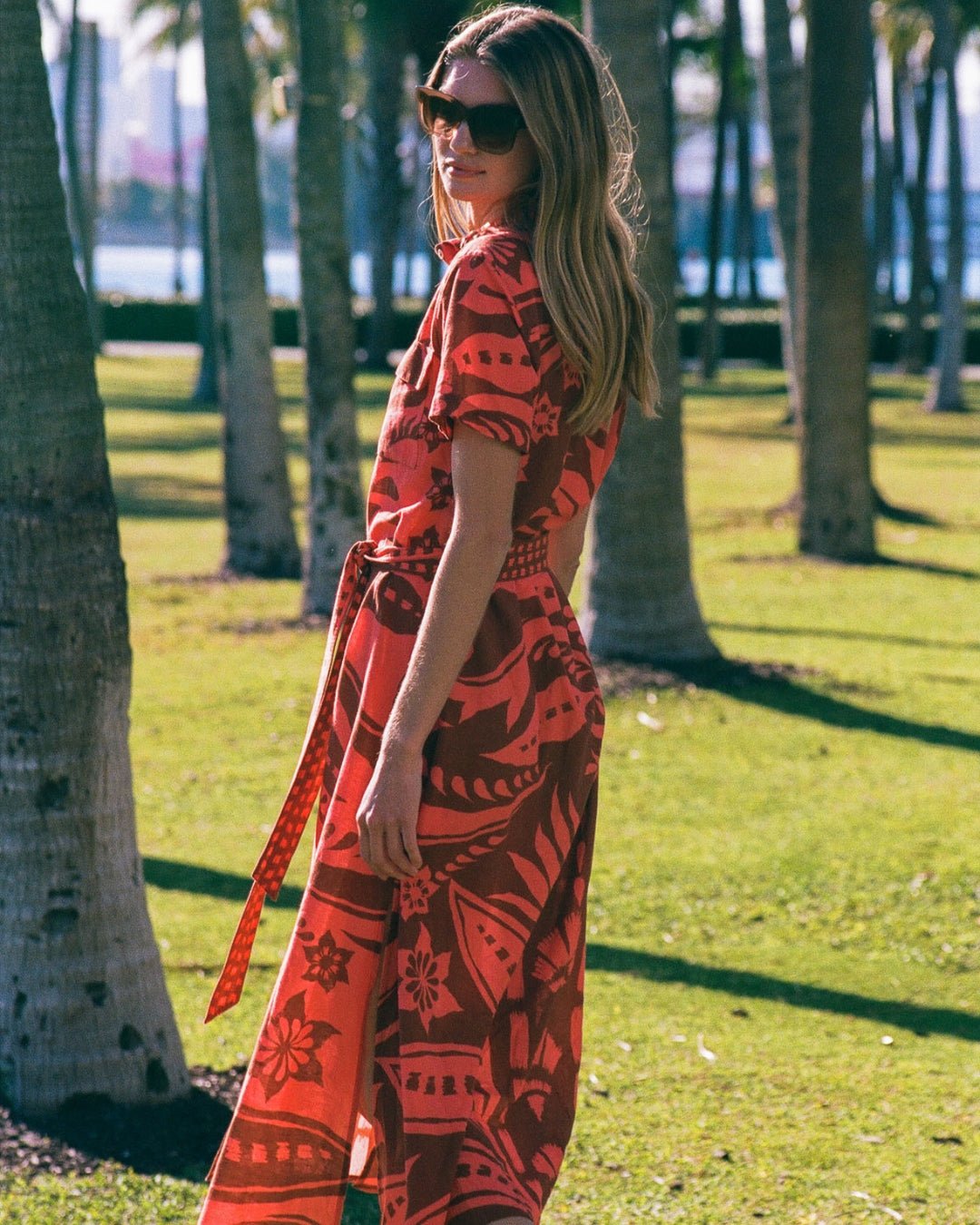 Amira Shirt Dress NAIA TERRACOTTA - Sai Anvesh Craft