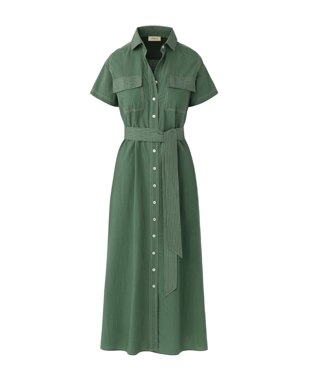 Amira Shirt Dress SOLID PALM - INDOSPANISH MARKETING SERVICES