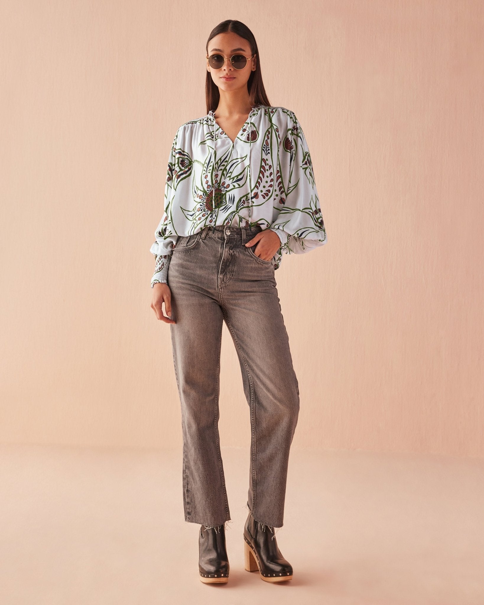 Anouk Blouse DIYA POWDER - Omika