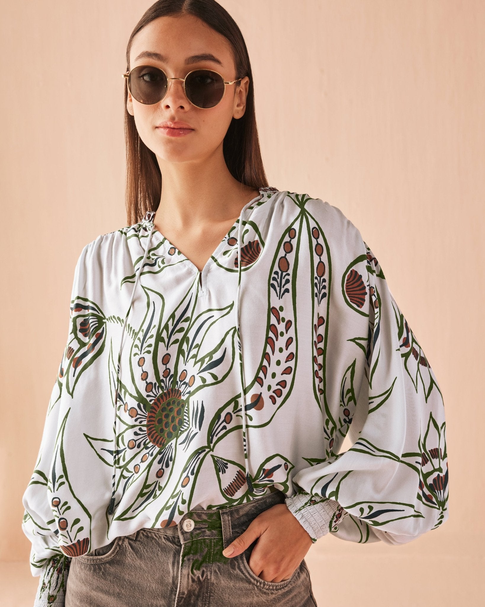 Anouk Blouse DIYA POWDER - Omika