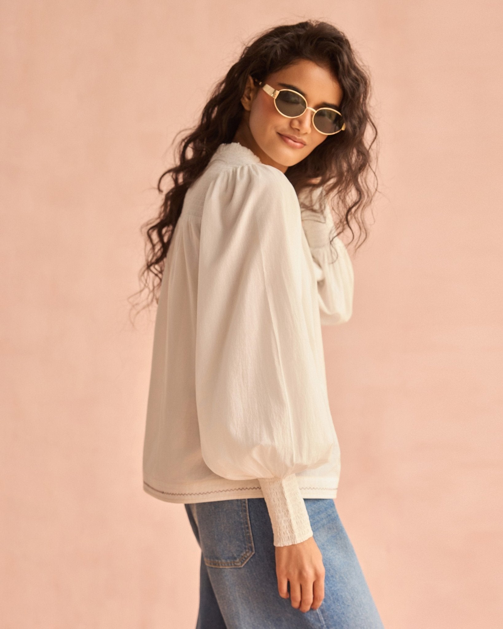 Anouk Blouse SOLID PRISTINE - Sai Anvesh Craft