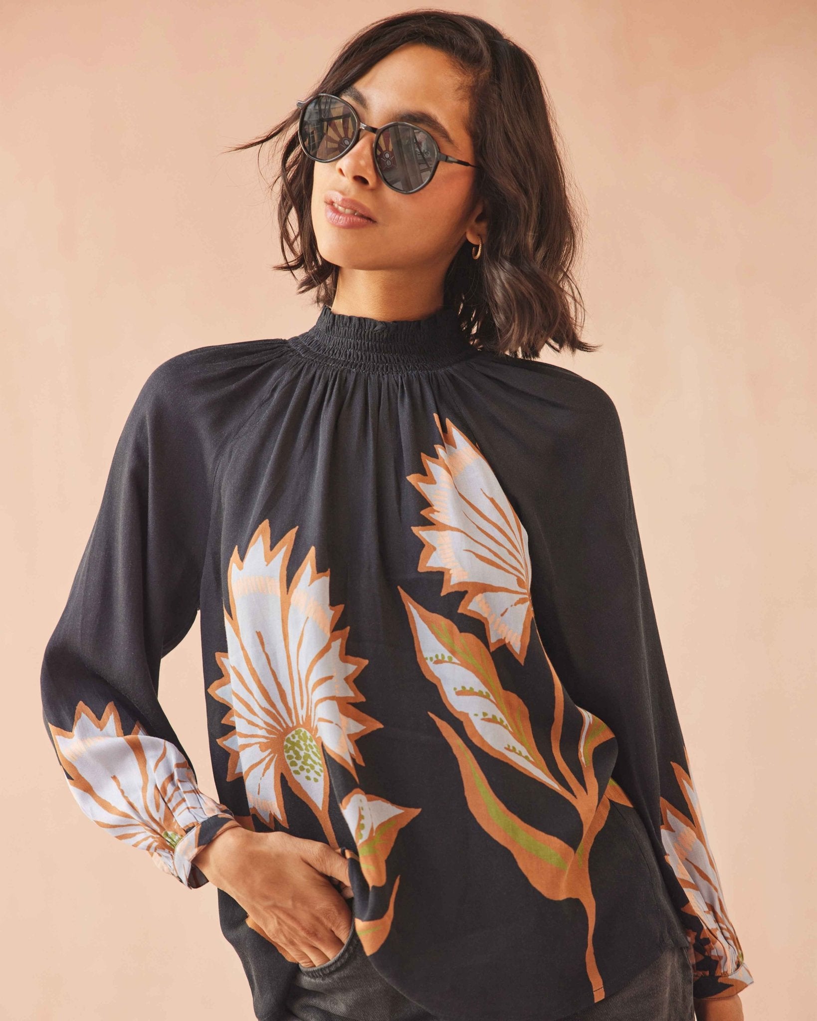 Brooke Blouse MATTIA OBSIDIAN - Omika