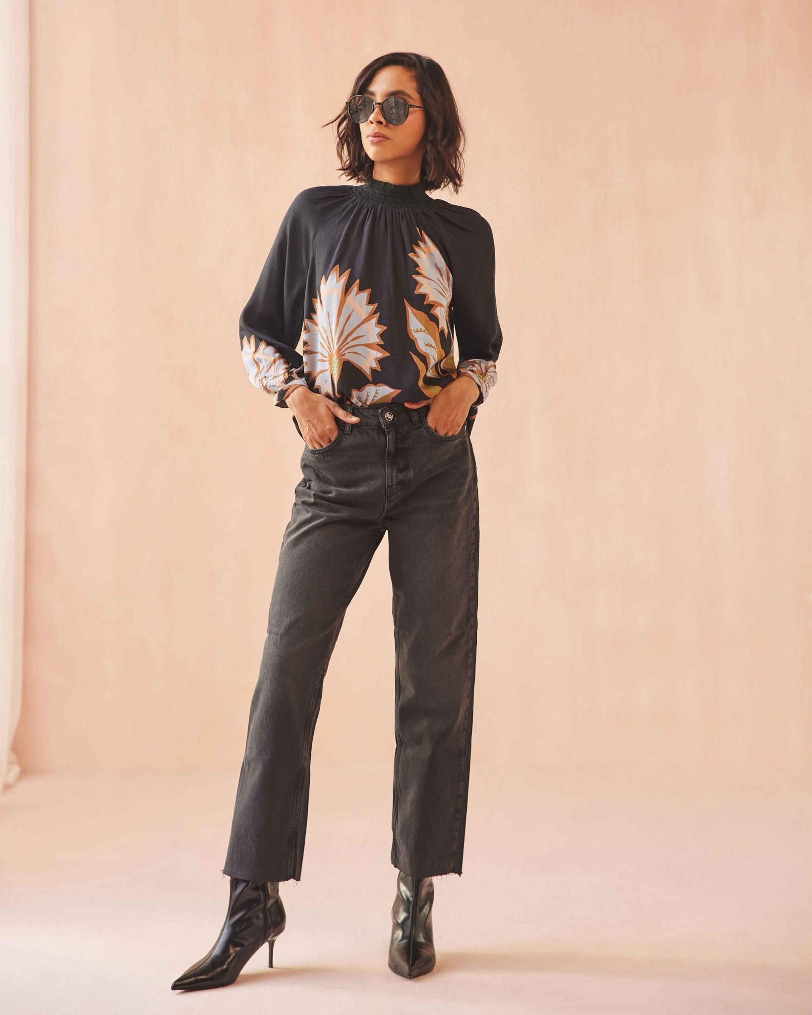 Brooke Blouse MATTIA OBSIDIAN - Omika