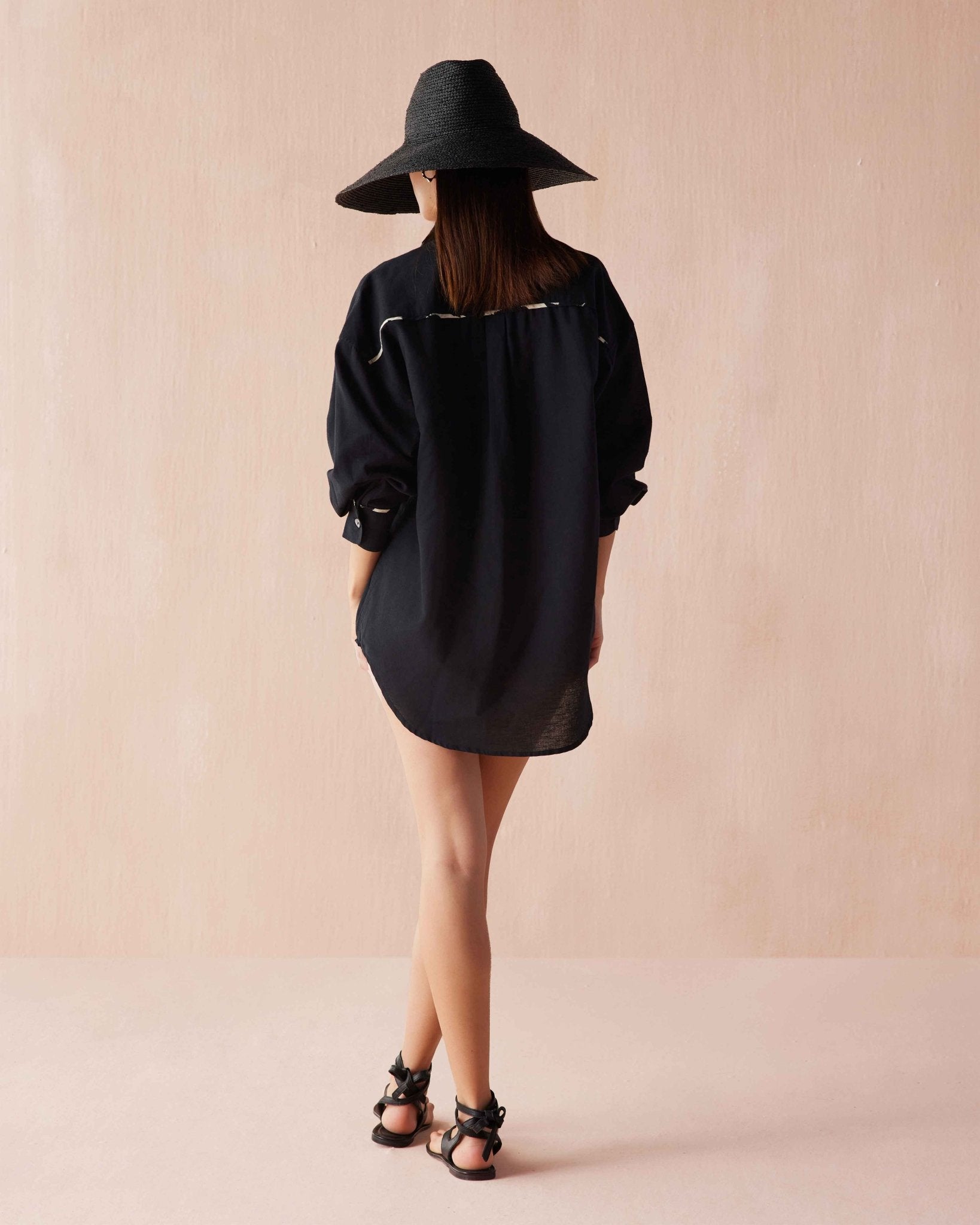Callista Button Down SOLID MUSSEL - Omika