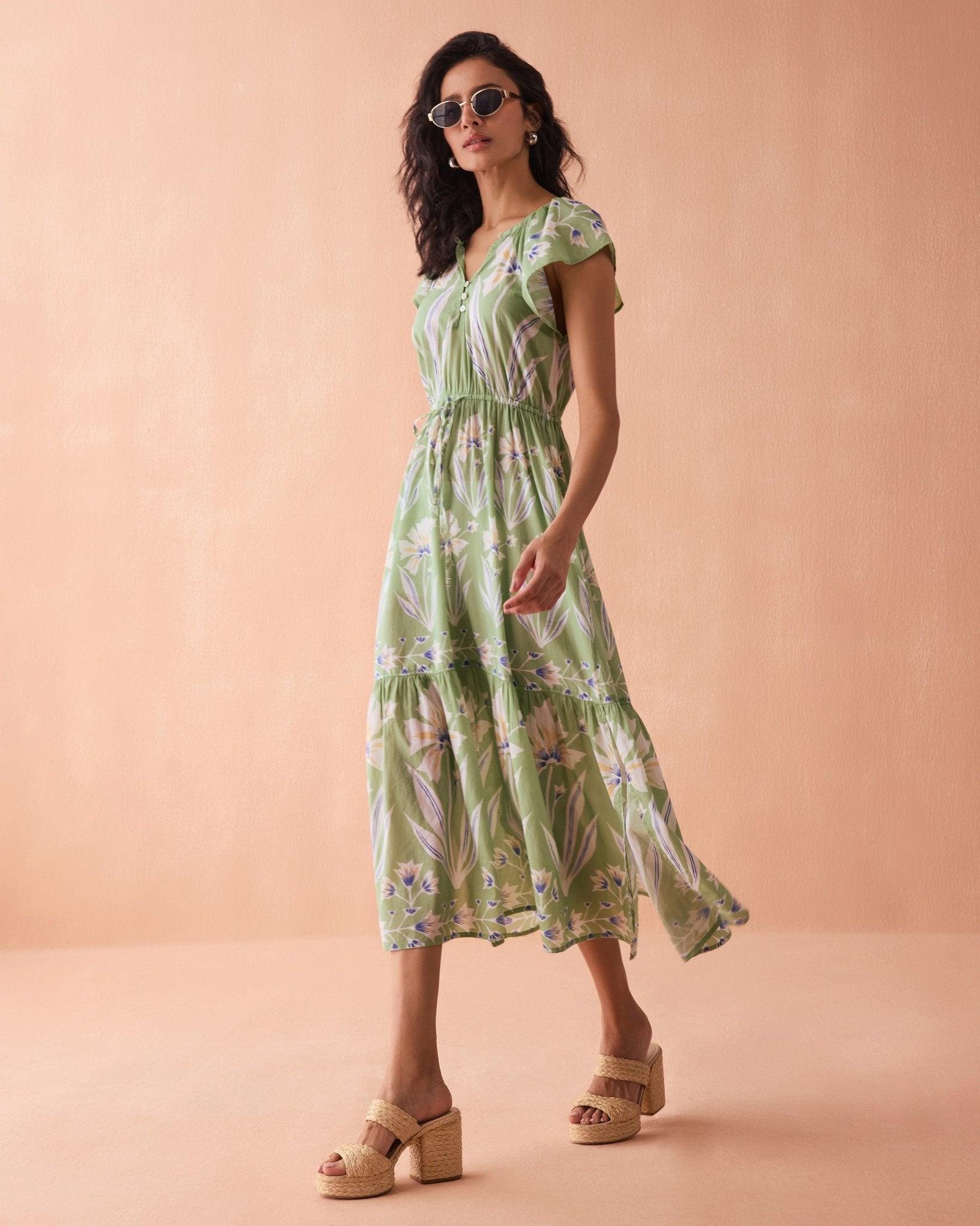 Cora Midi MACIE MATCHA - Sai Anvesh Craft