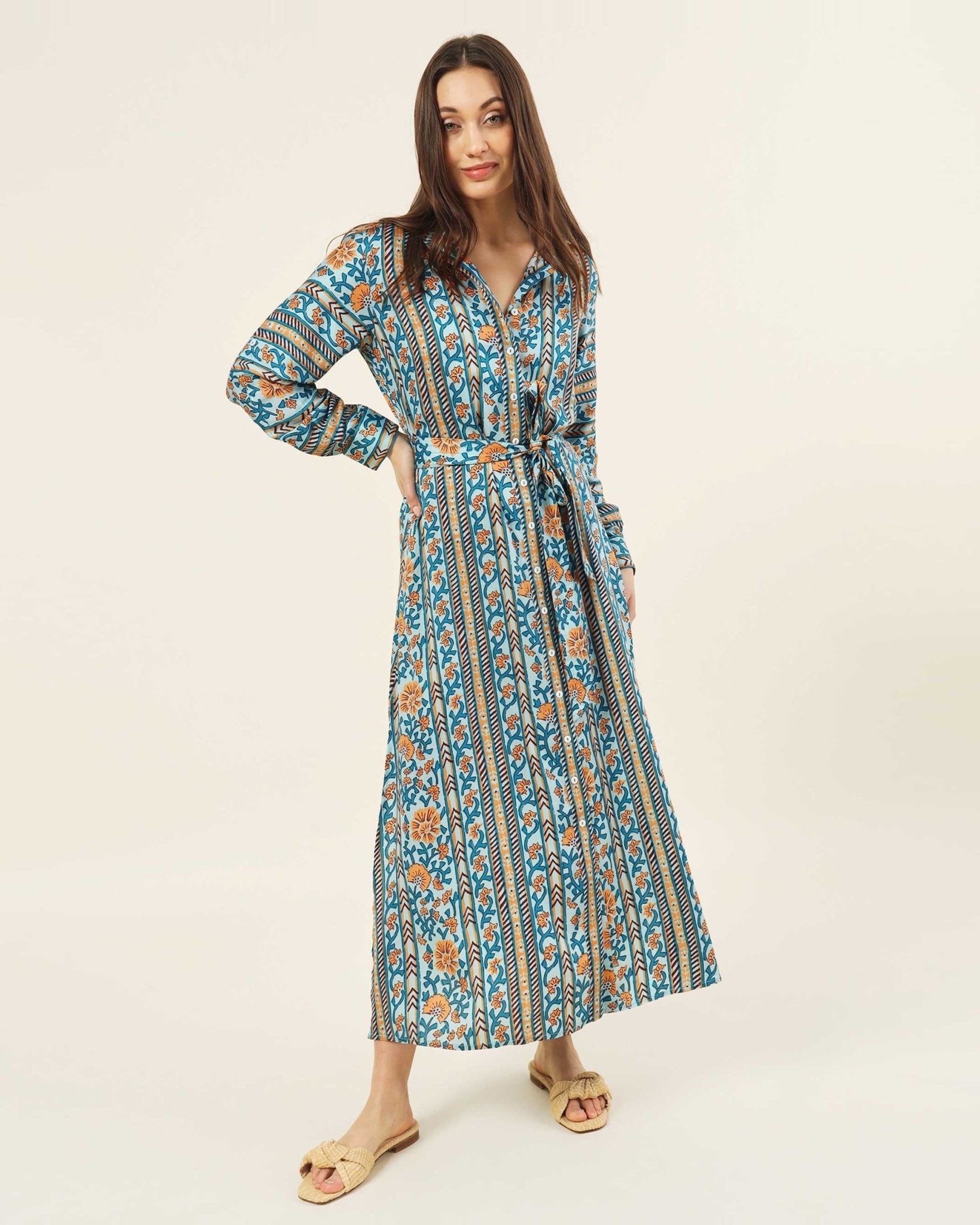 Emma Shirt Dress NIRALI REGATTA - Omika