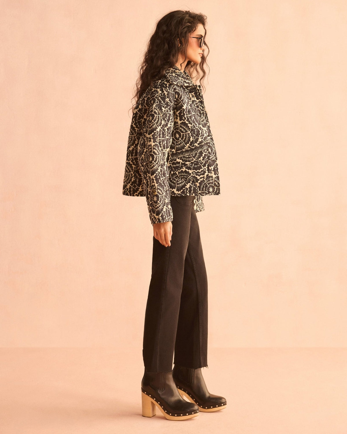 Goldie Jacket CARMEN GRAPHITE - Sai Anvesh Craft