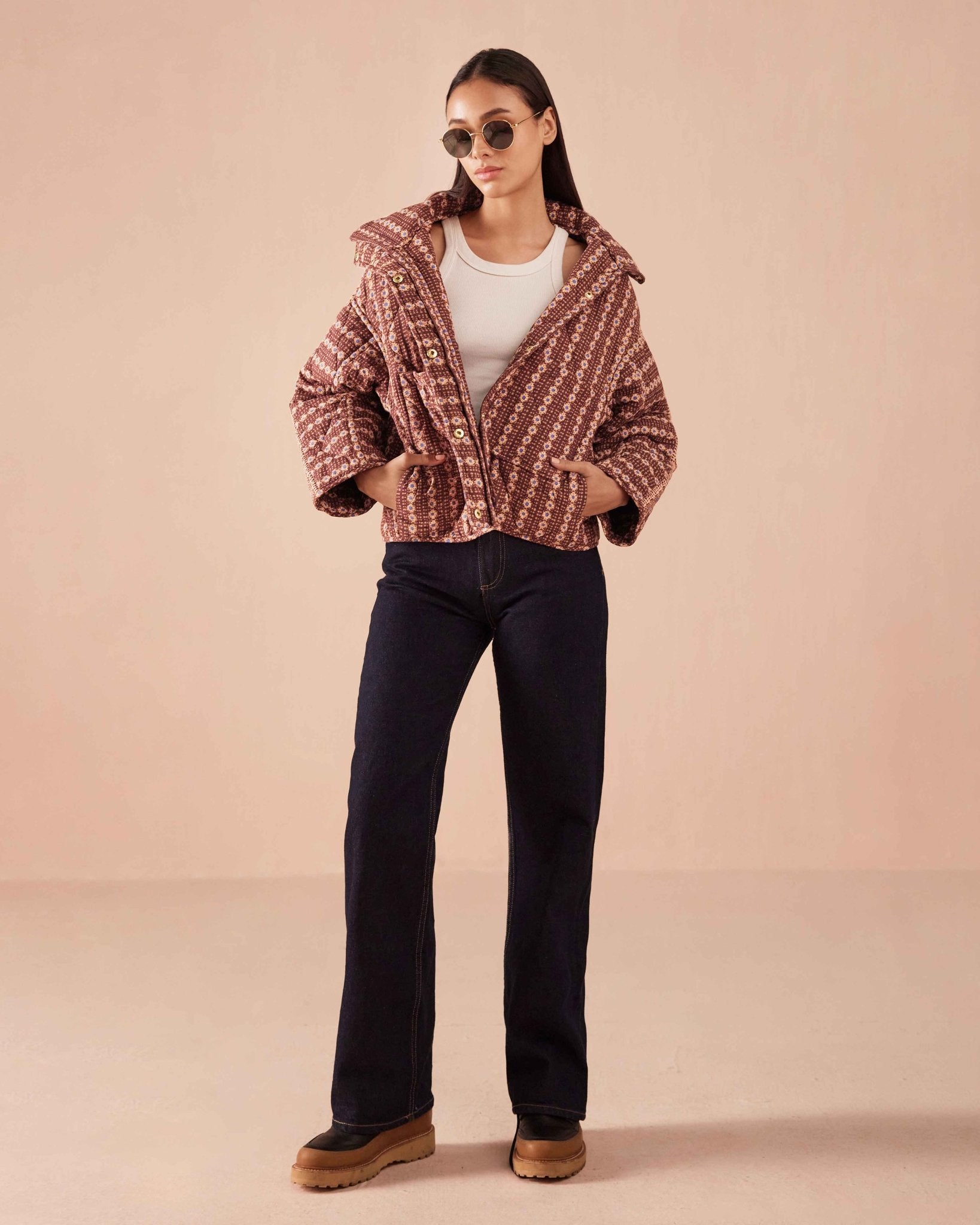 Karima Jacket AARA ESPRESSO - Omika