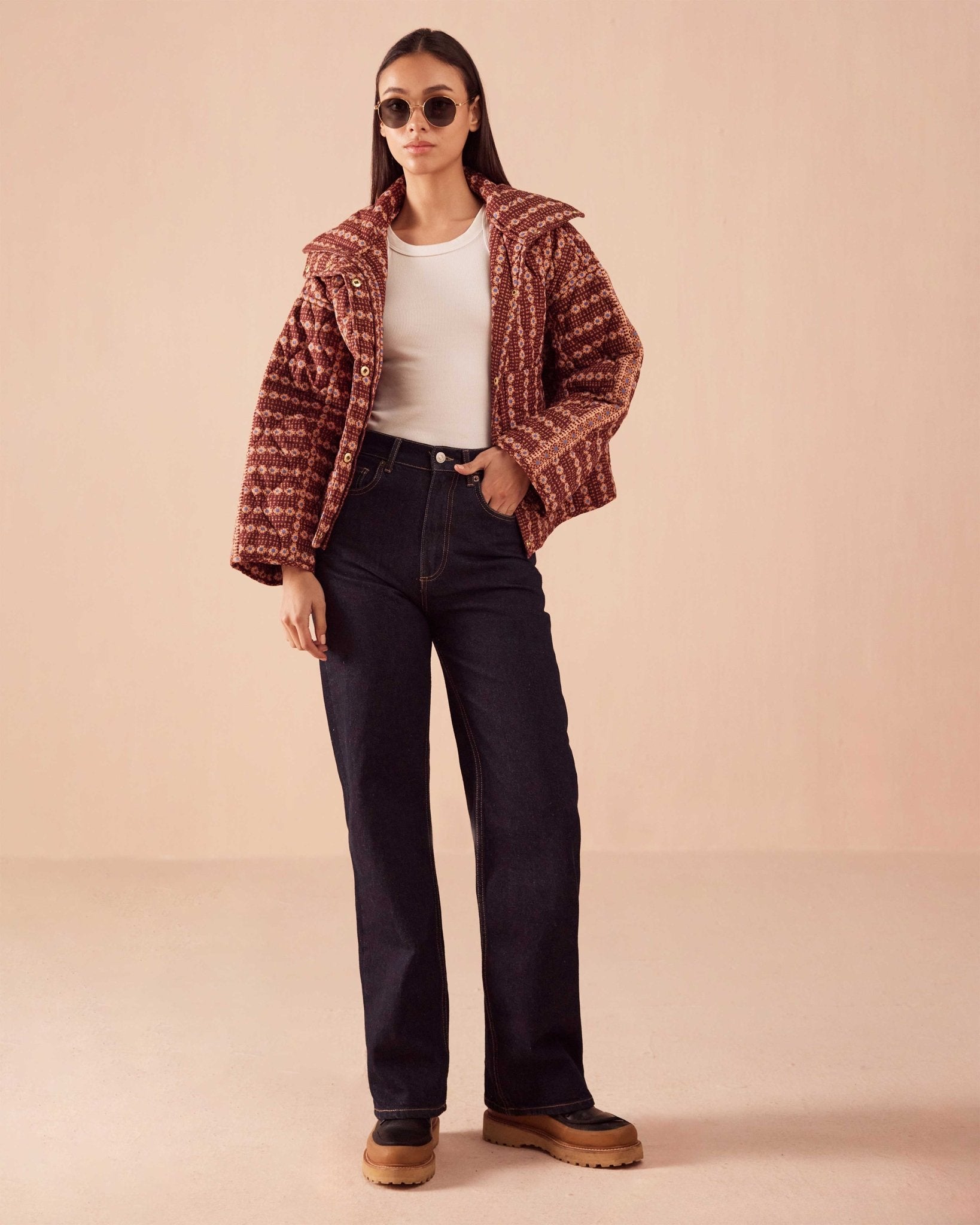 Karima Jacket AARA ESPRESSO - Omika