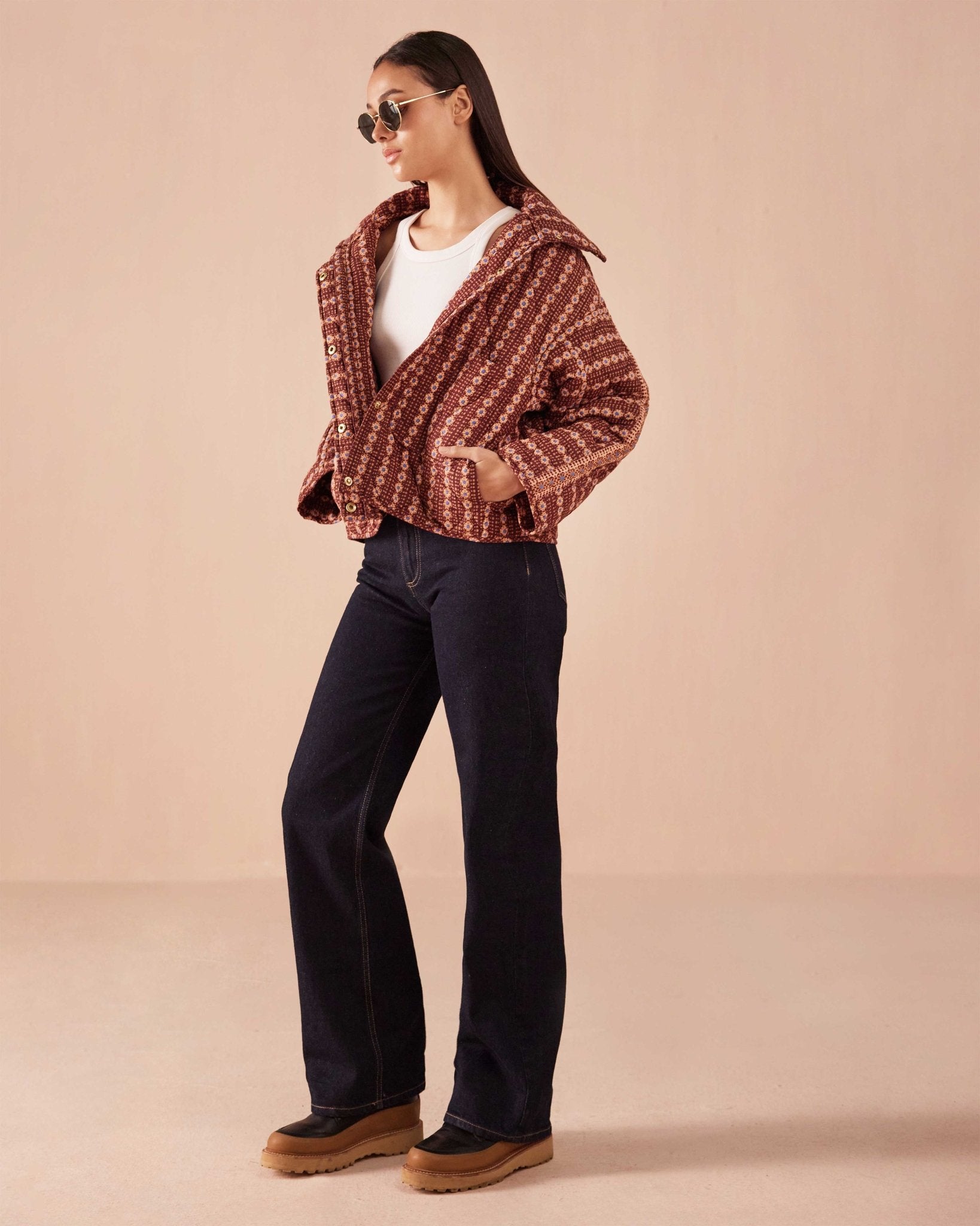 Karima Jacket AARA ESPRESSO - Omika