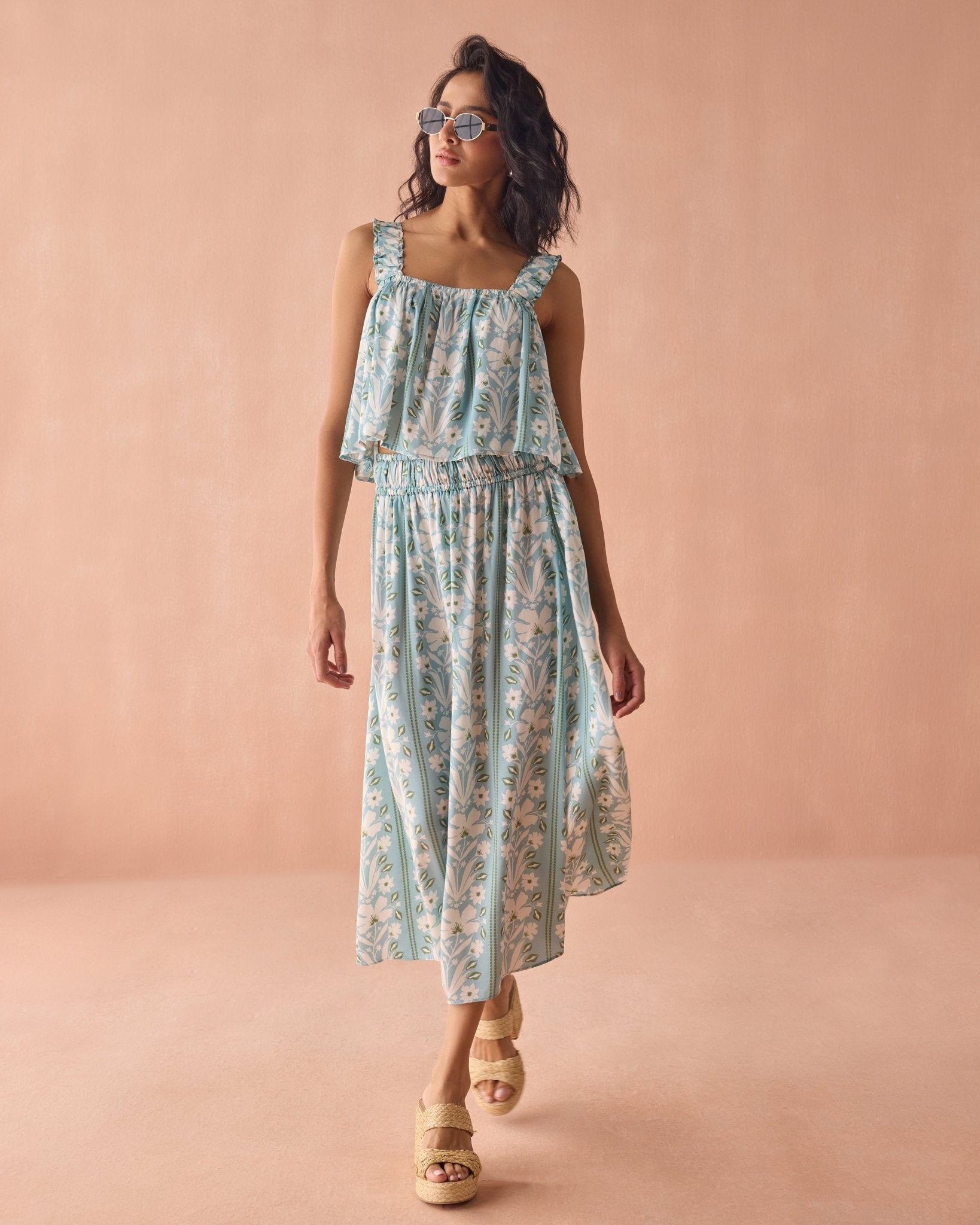 Kira Skirt AUBRIE SEAFOAM - Omika