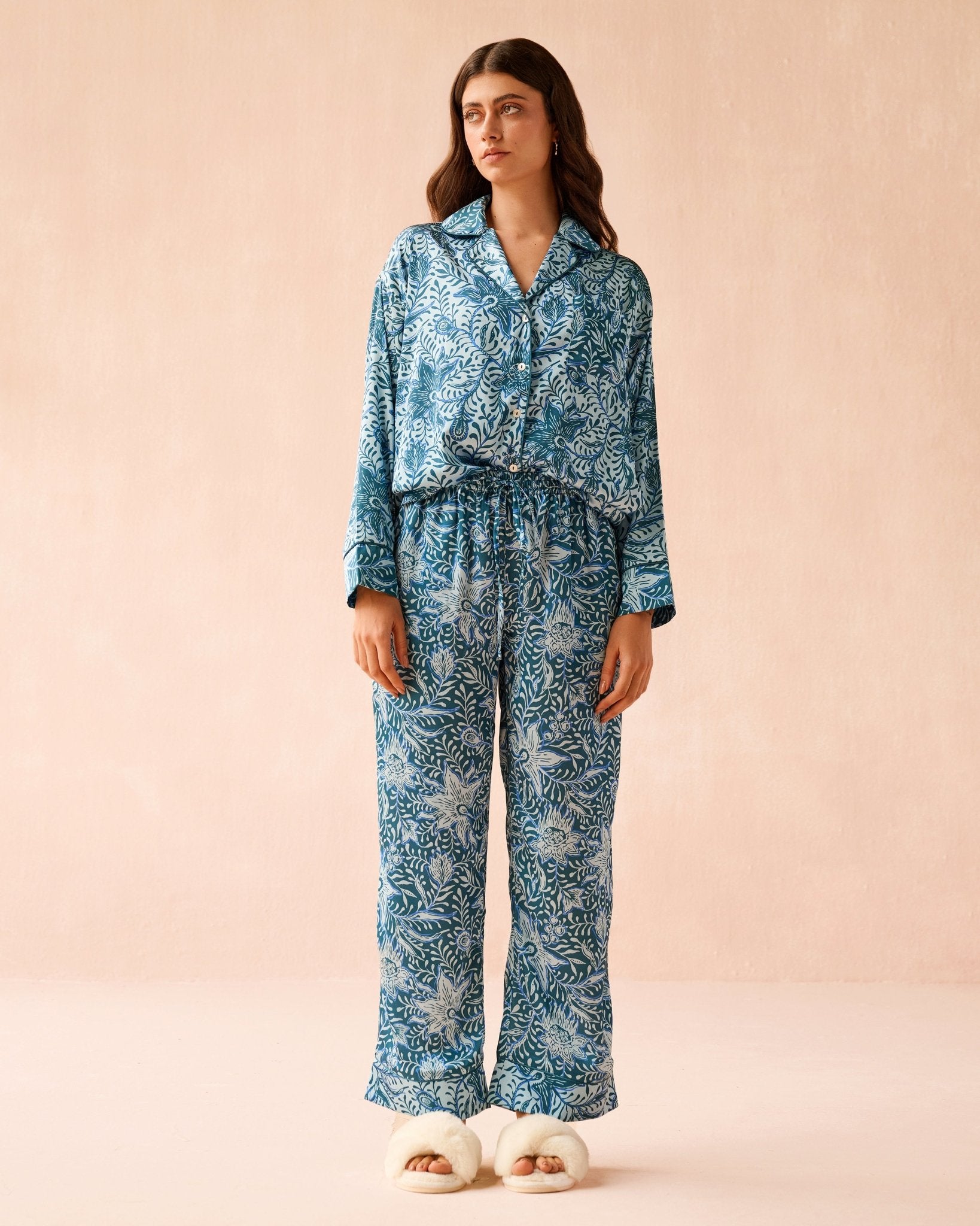 Long Sleeve PJ Pants Set AMAYA LAKE - Omika