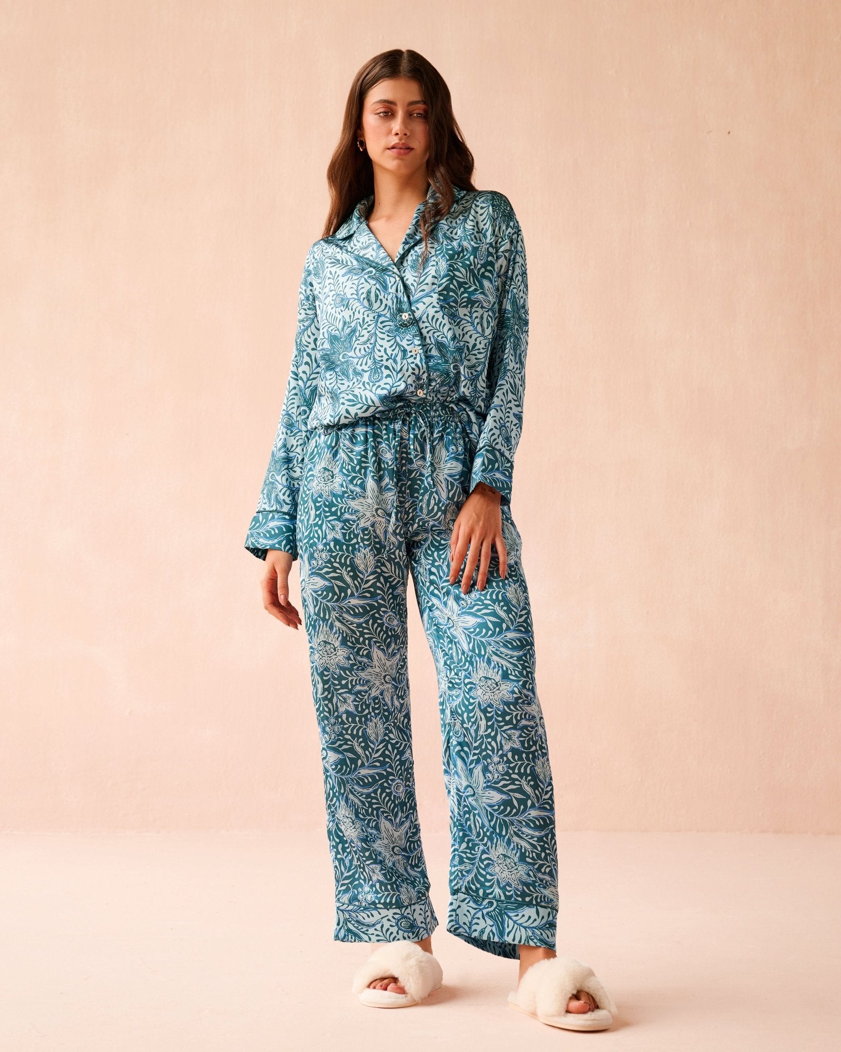 Long Sleeve PJ Pants Set AMAYA LAKE - Omika