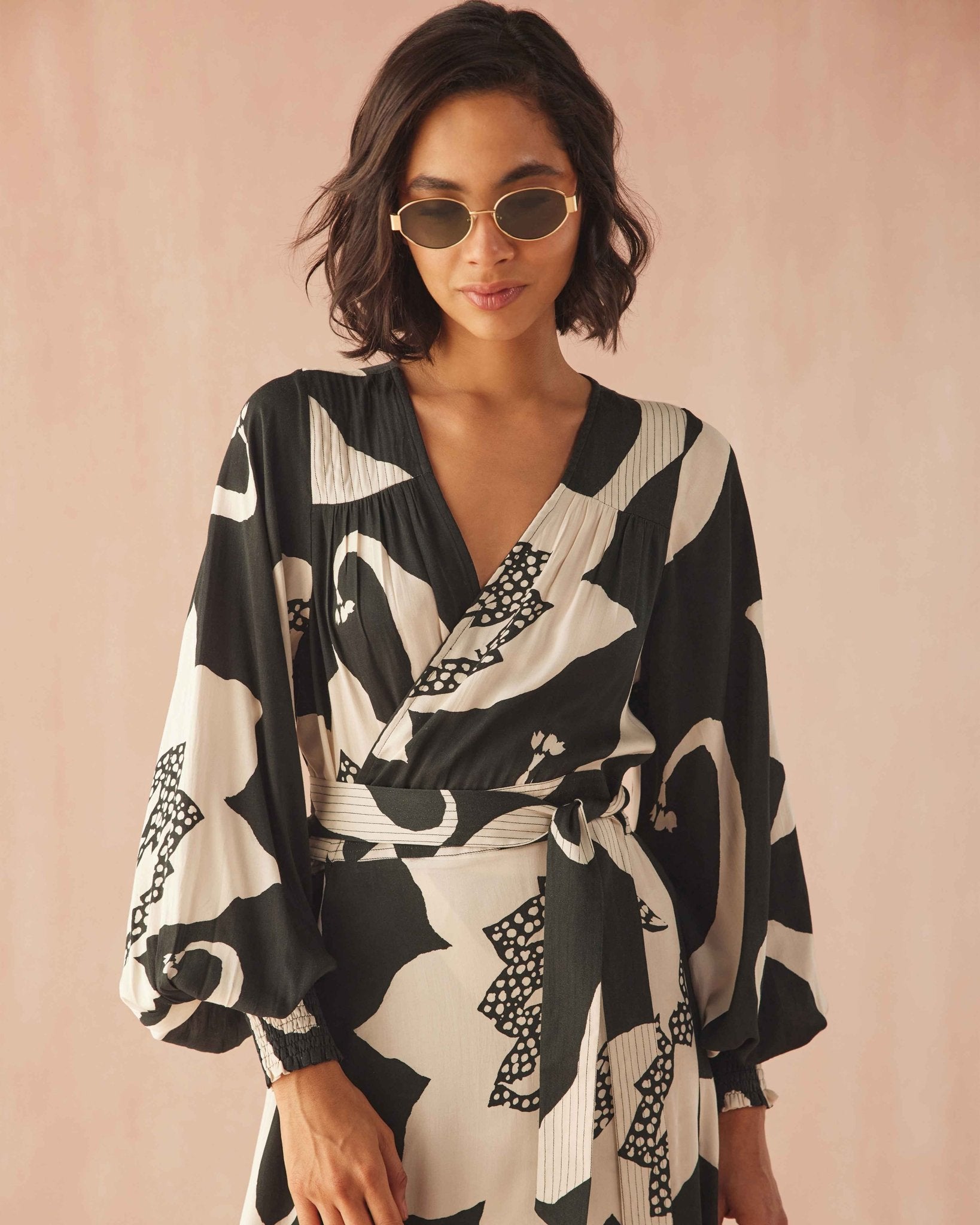 Lorelei Wrap Dress AUDREY NOCTURNE - Omika