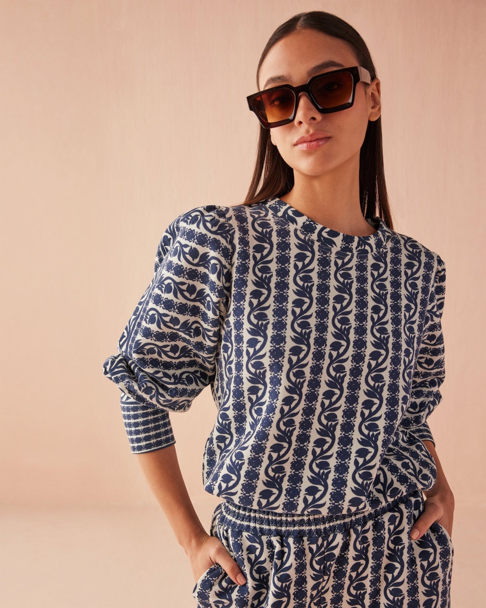 Lydia Sweatshirt VALETTA INK - FYBEX LIFESTYLE PVT LTD