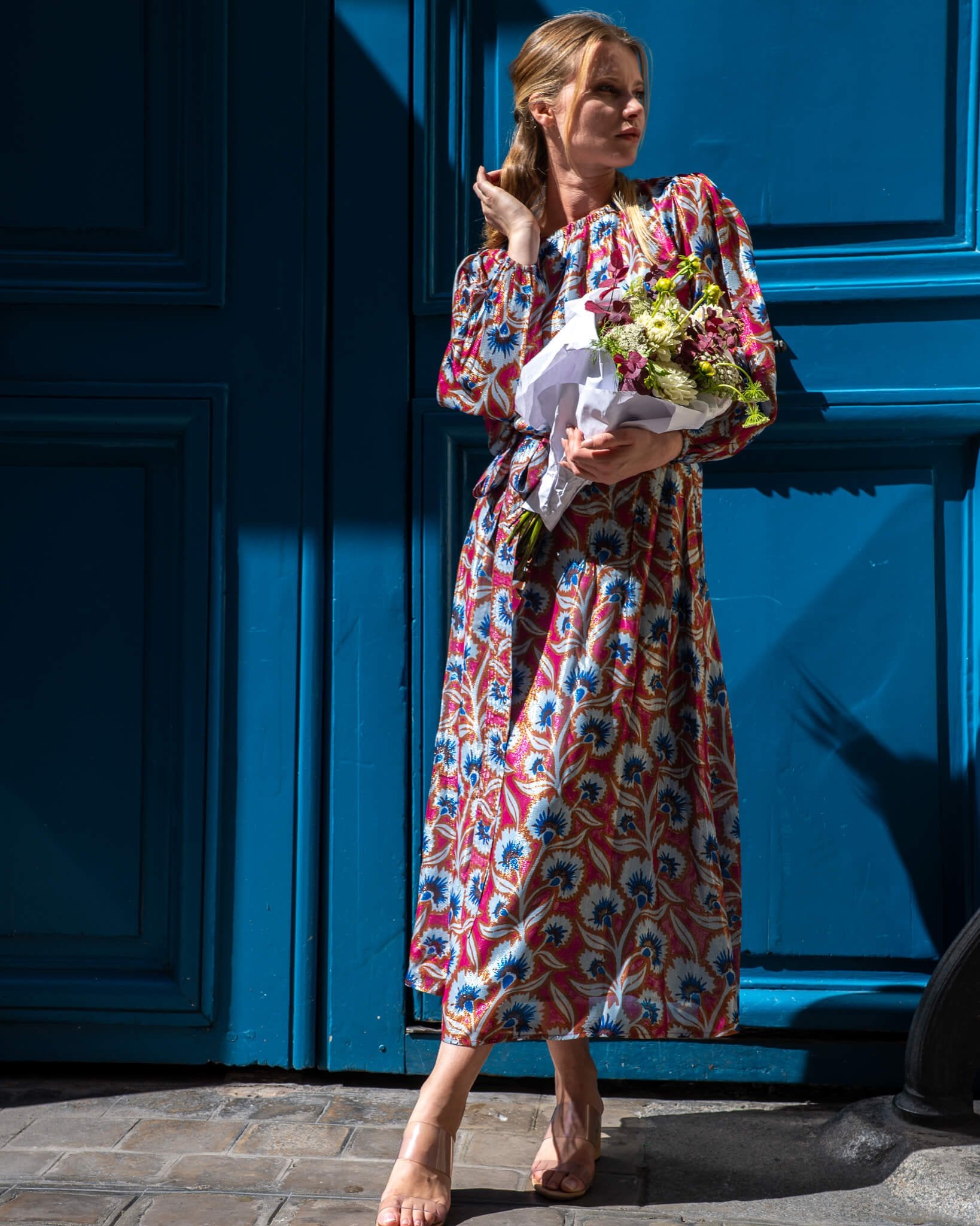 Nalini Wrap Skirt EVERLY CURRANT - Omika