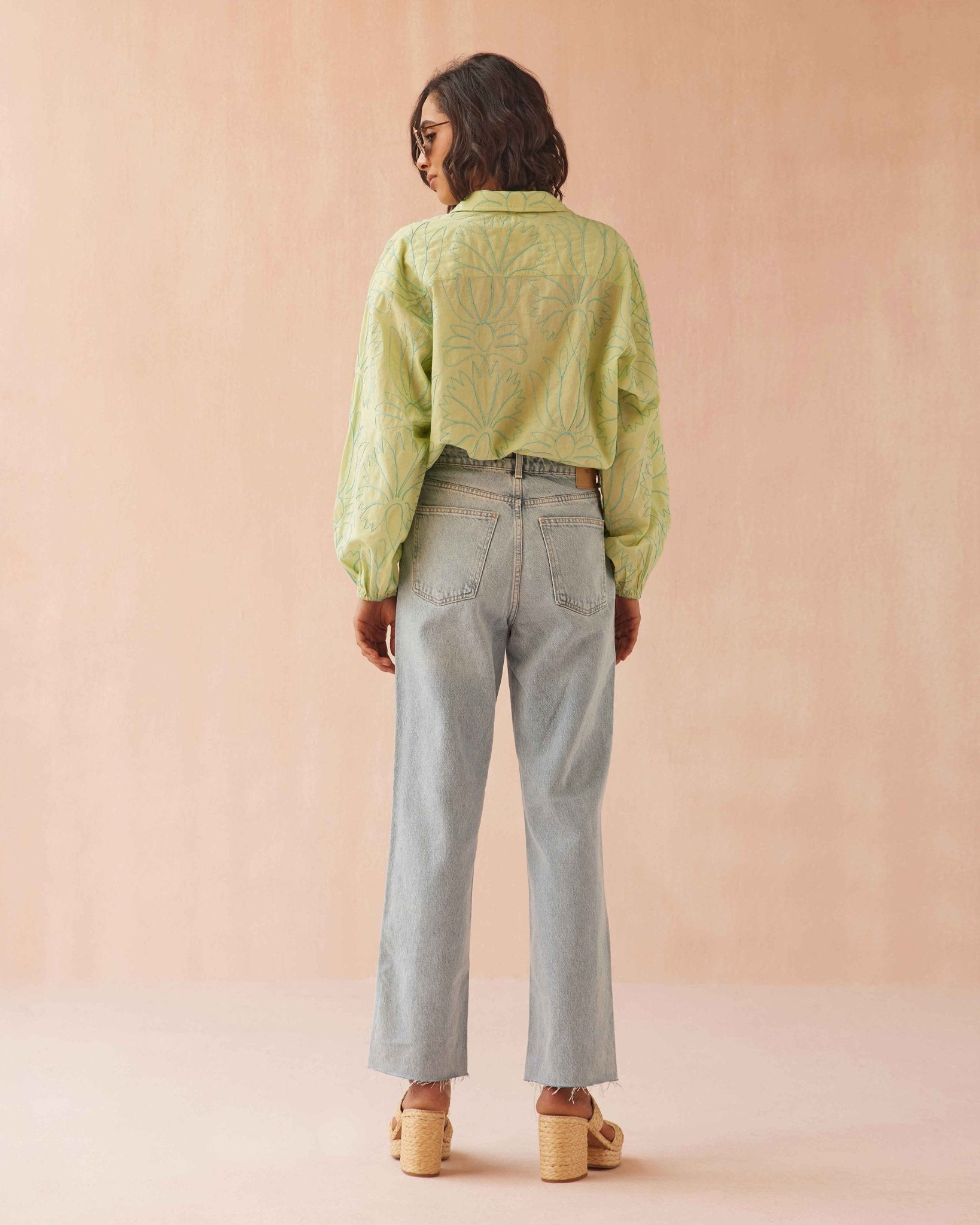 Nero Blouse LAILA AGAVE - Omika