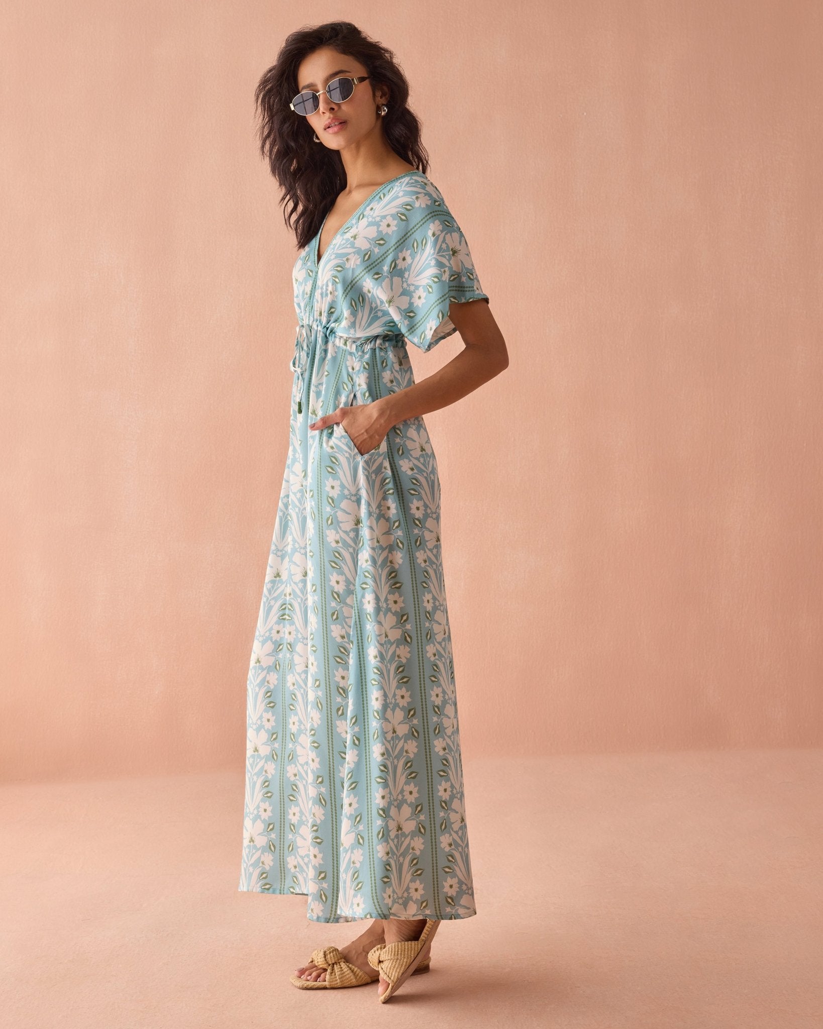 Pia Caftan AUBRIE SEAFOAM - Omika
