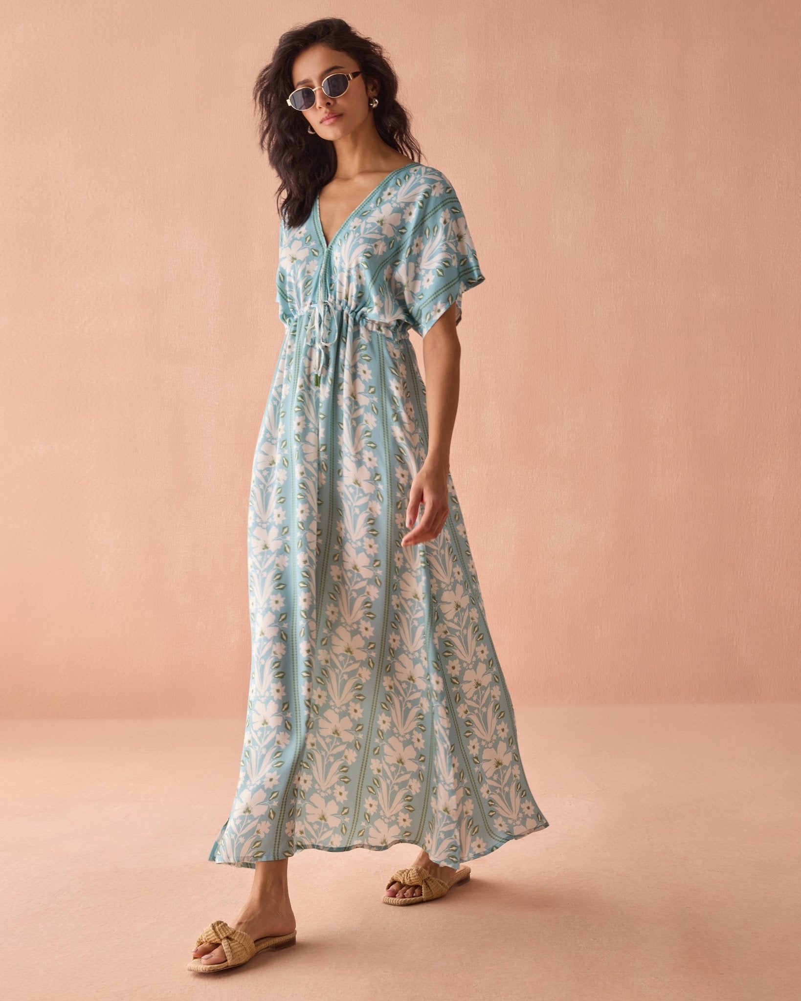 Pia Caftan AUBRIE SEAFOAM - Omika