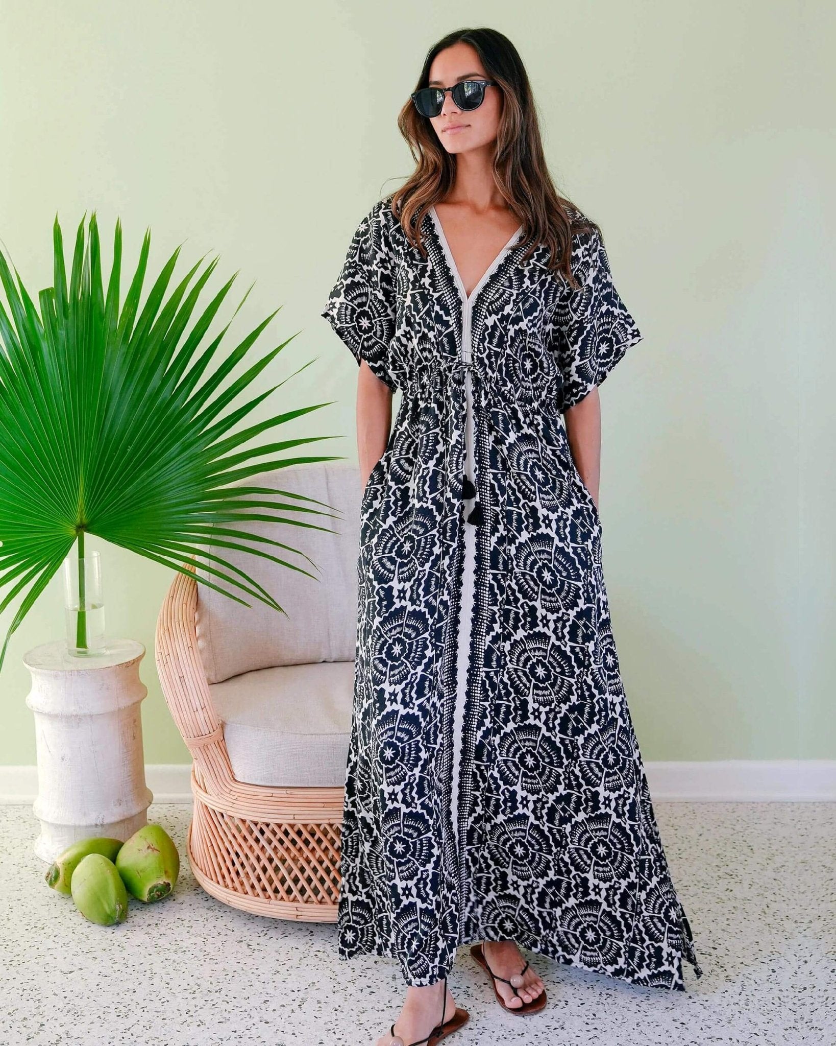 Pia Caftan CARMEN GRAPHITE - Omika