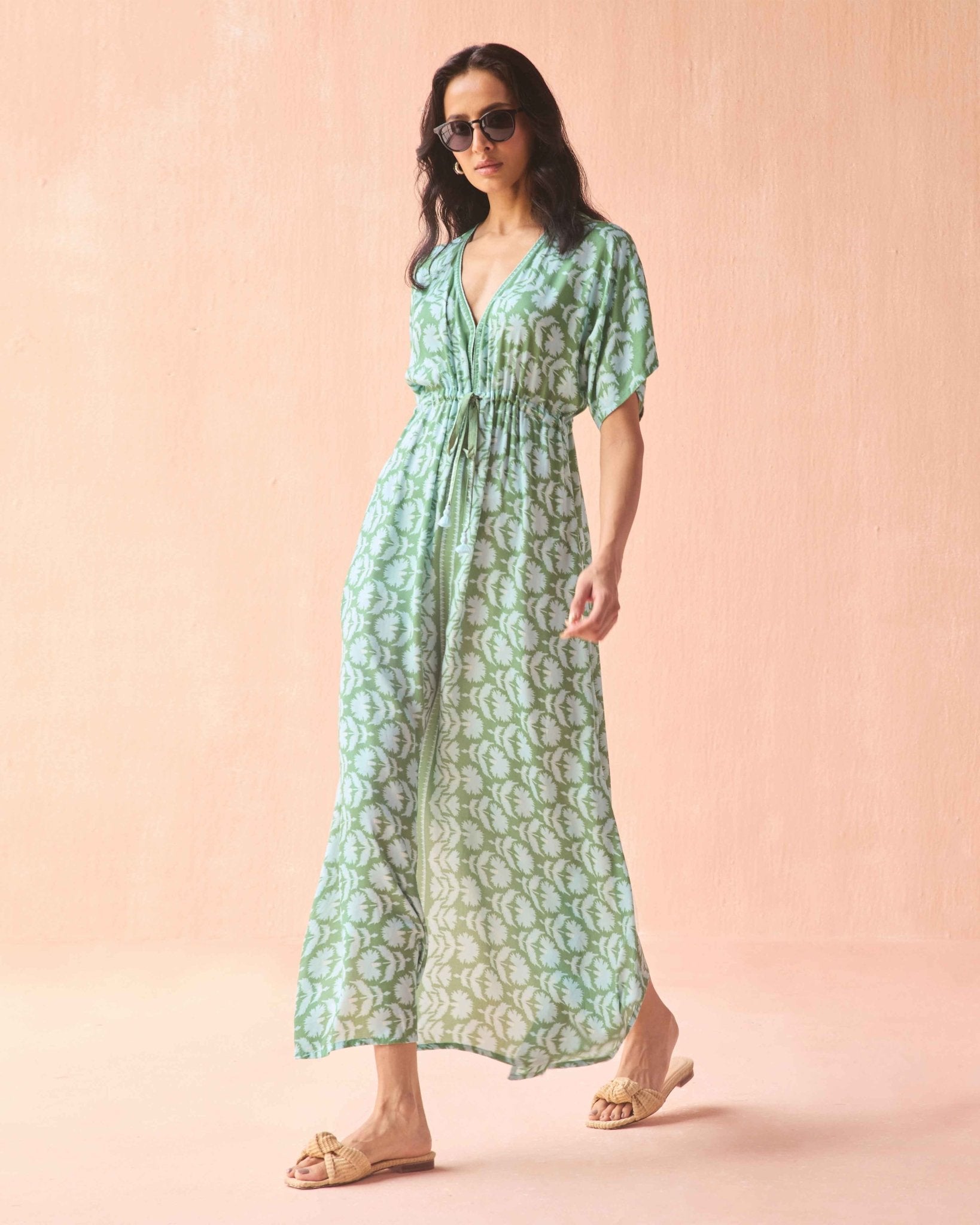 Pia Caftan MARLIE MATCHA - Omika