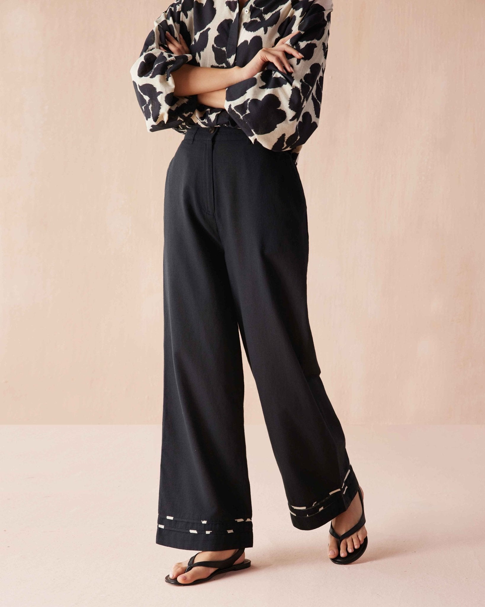 Roma Pant SOLID MUSSEL - Omika
