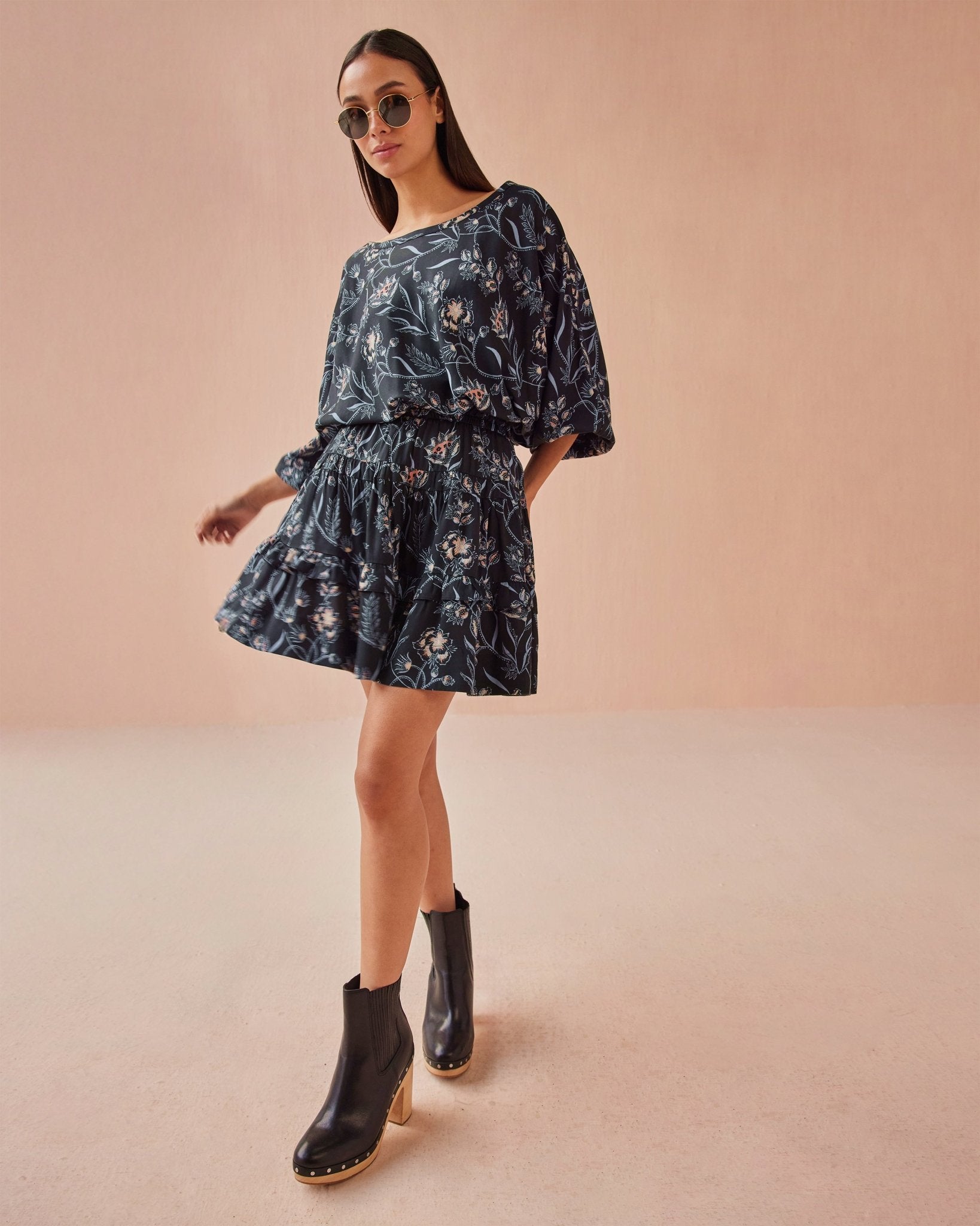 Sam Mini Skirt SOFI MIDNIGHT - Omika